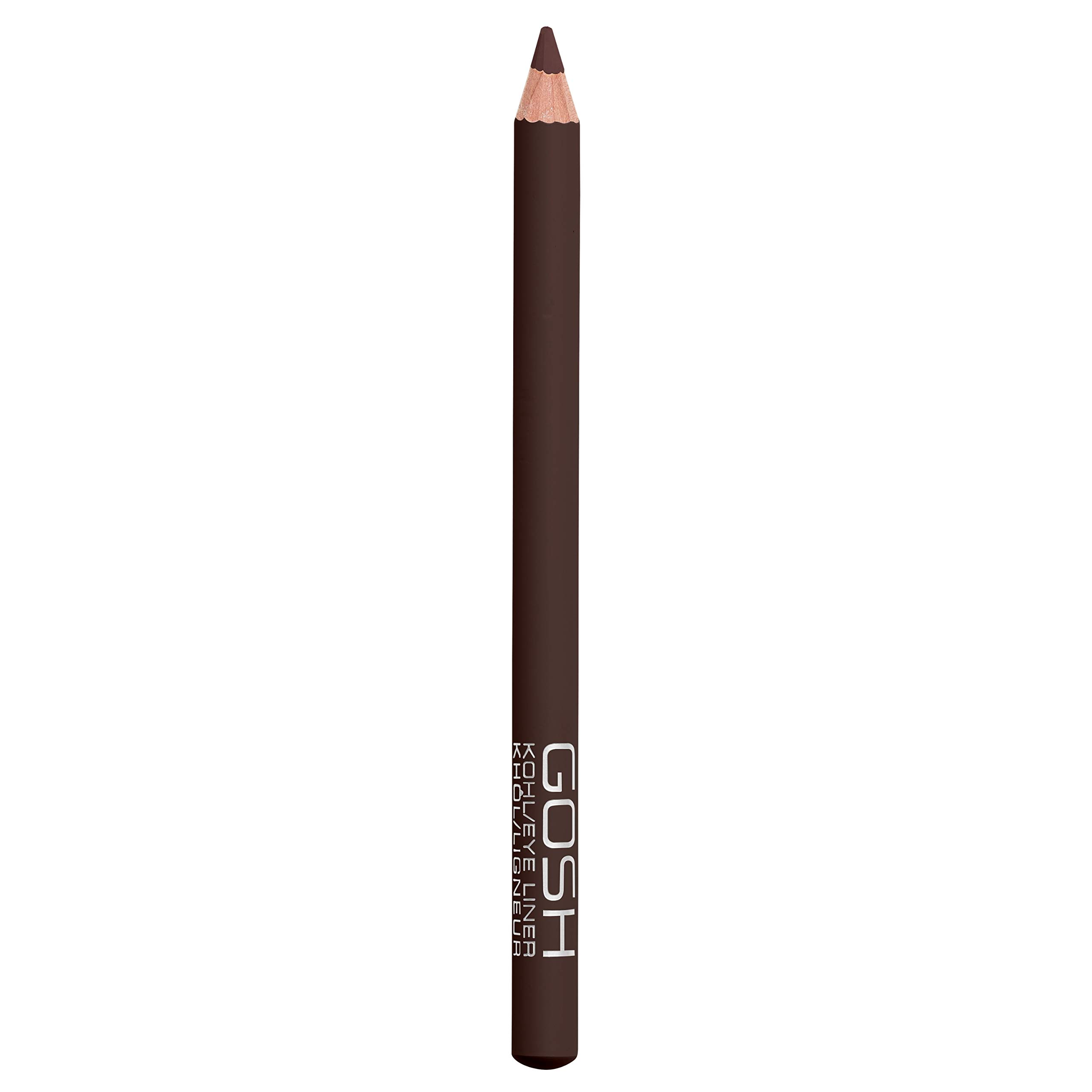 GOSH 2-in-1 Kohl Eyeliner & Kajal Makeup Pencil with Vitamin E - Smudge Proof Long Lasting Eye Liner for Upper & Lower Lids, Vegan & Fragrance-Free (Espresso Brown) - Perfect for Everyday Makeup, Smokey Eyes & Waterline Definition