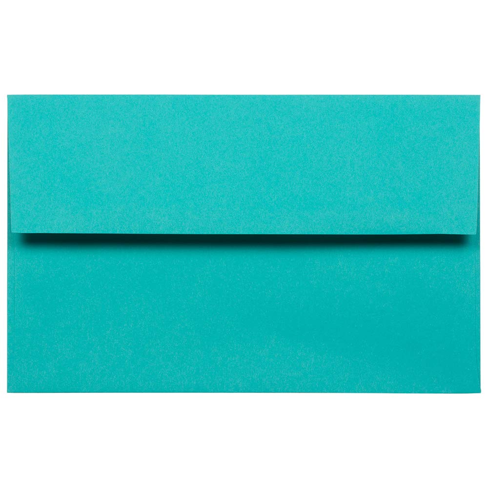 JAM PAPER A10 Colored Invitation Envelopes - 6 x 9 1/2 Inches - Sea Blue Recycled Paper - Bulk Pack of 500 Envelopes per Box - Perfect for Wedding Invitations, Greeting Cards & Business Correspondence