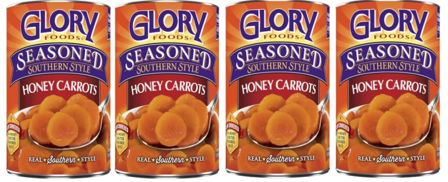 Whites Branding Honey Carrots - Pack of 4 Cans (15 oz Each) | Premium Canned Vegetables | Perfect for Salads, Meal Prep & Healthy Snacking
