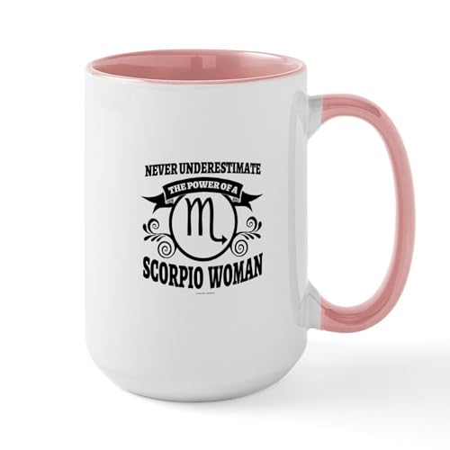 White/Pink Inside - Scorpio Woman Mugs