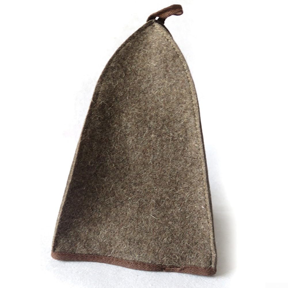 Premium Wool Felt Sauna Hats with Hanging Loop - Bath & Spa Accessories for Sauna, Steam Rooms & Relaxation - Protect Your Head from Heat & Sweat