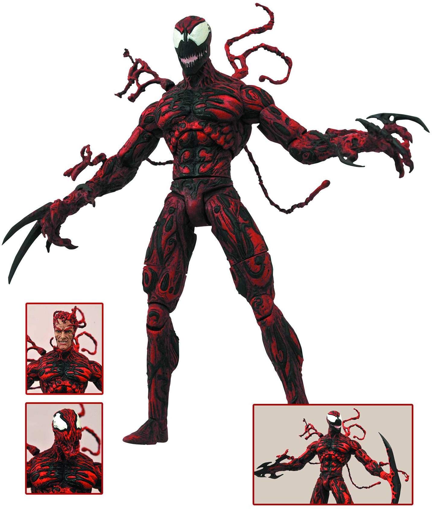 Marvel Select Carnage Action Figure by Diamond Select Toys – Premium Collectible for Marvel Fans | Perfect for Display, Gifts, and Comic Book Collections