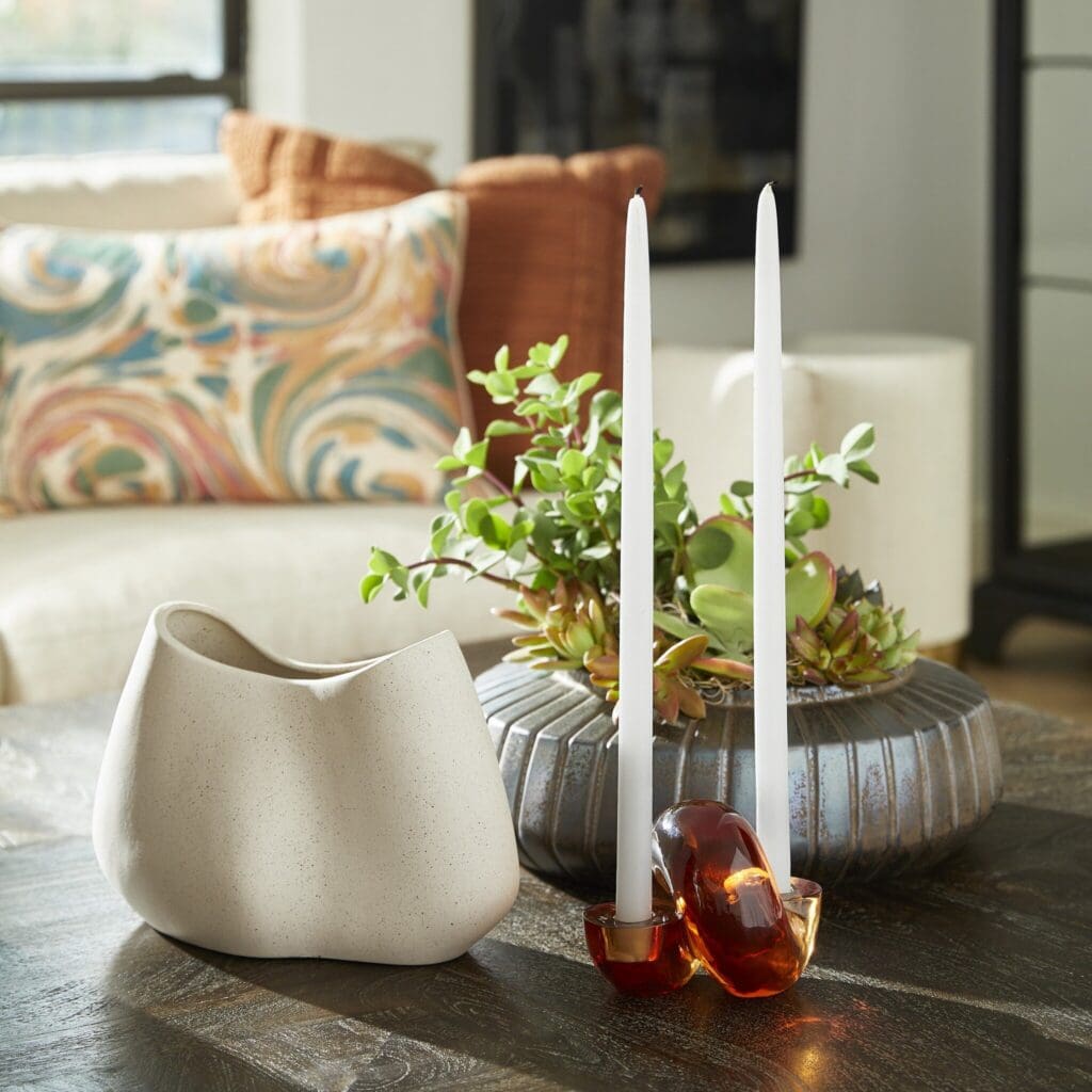 Cyan Design 11776 Organic Pinched Bowl - Handcrafted Ceramic Grainy White Serving Bowl for Salads, Snacks & Home Decor | Perfect for Farmhouse & Modern Kitchens