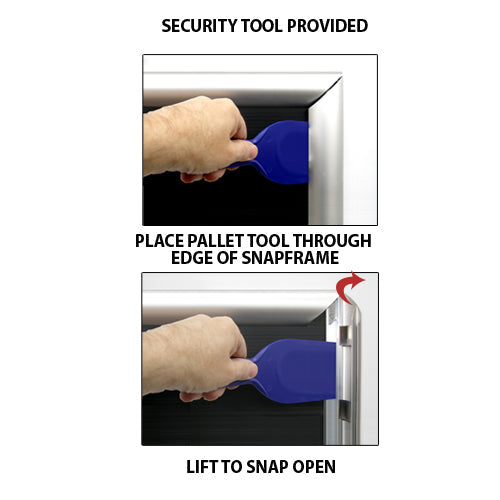 40x60 Extra Large Poster Snap Frames - 1 3/4 Inch Security Style Aluminum Frame for Artwork, Photos & Signs - Perfect for Home, Office, Gallery & Retail Displays