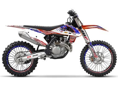 2005-2007 KTM EXC Graphics Kit - High-Quality Decal Stickers for Motorcycle Body Customization | Perfect for Off-Road Racing & Adventure Riding
