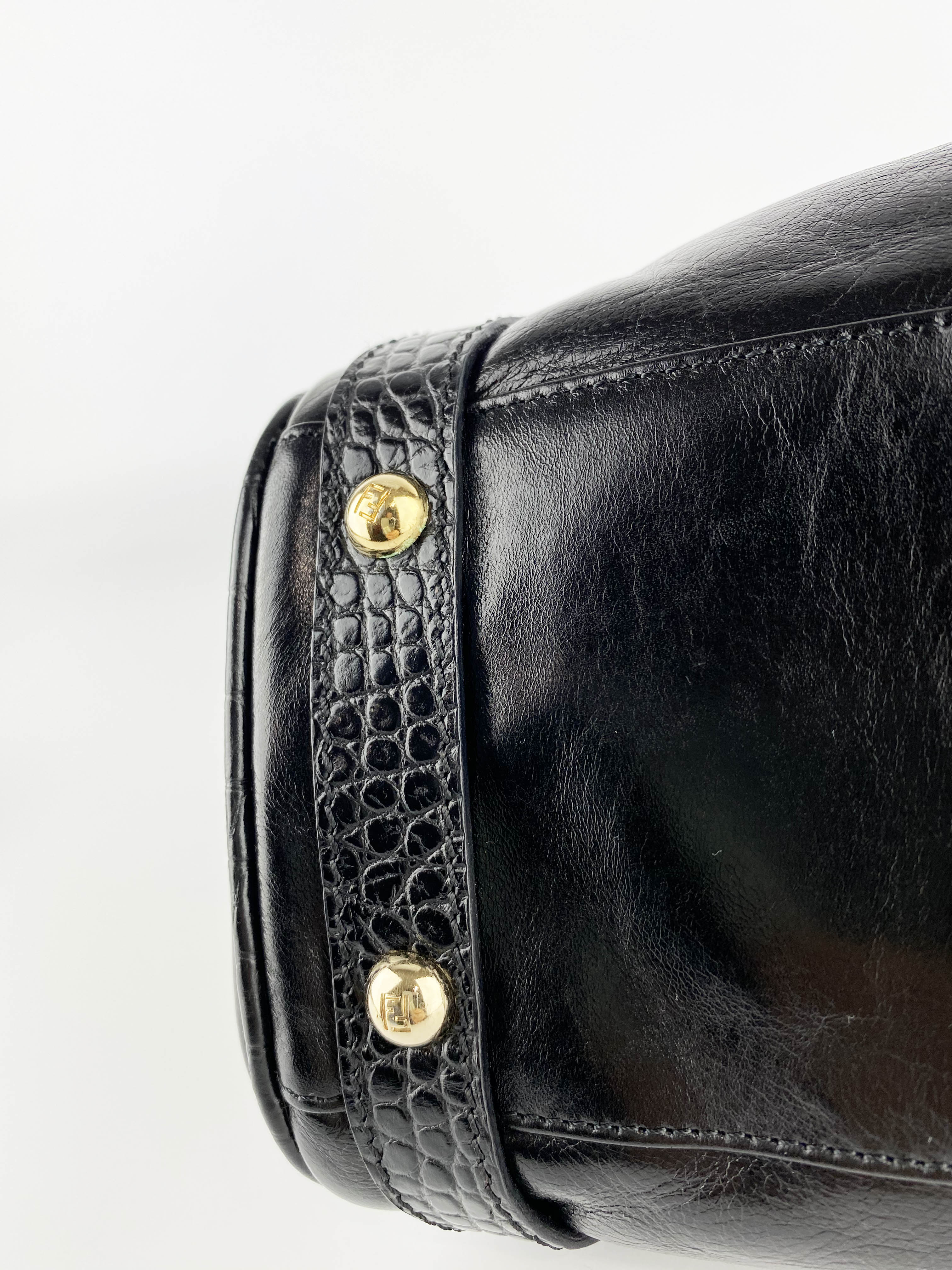 Fendi Black Magic Picola Bag - Luxury Leather Shoulder Bag for Women | Perfect for Work, Travel & Evening Events