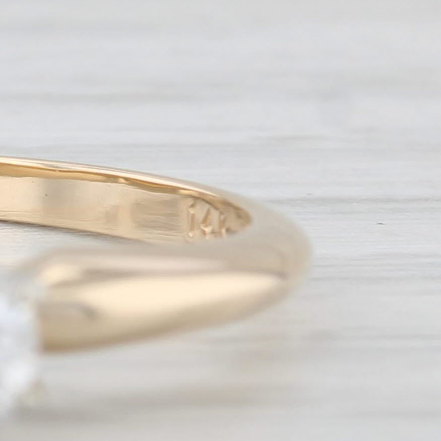 0.46ct Round Cut Solitaire Diamond Engagement Ring in 14K Gold - Size 6.25 - Perfect for Proposals, Anniversaries & Special Occasions