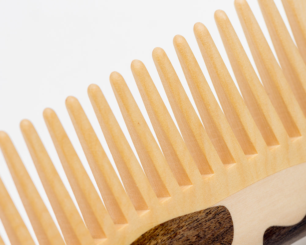 Premium Cow Bone Wooden Comb for Men & Women - Natural Hair Care, Detangling & Styling - Perfect for Daily Use, Travel & Salon Styling