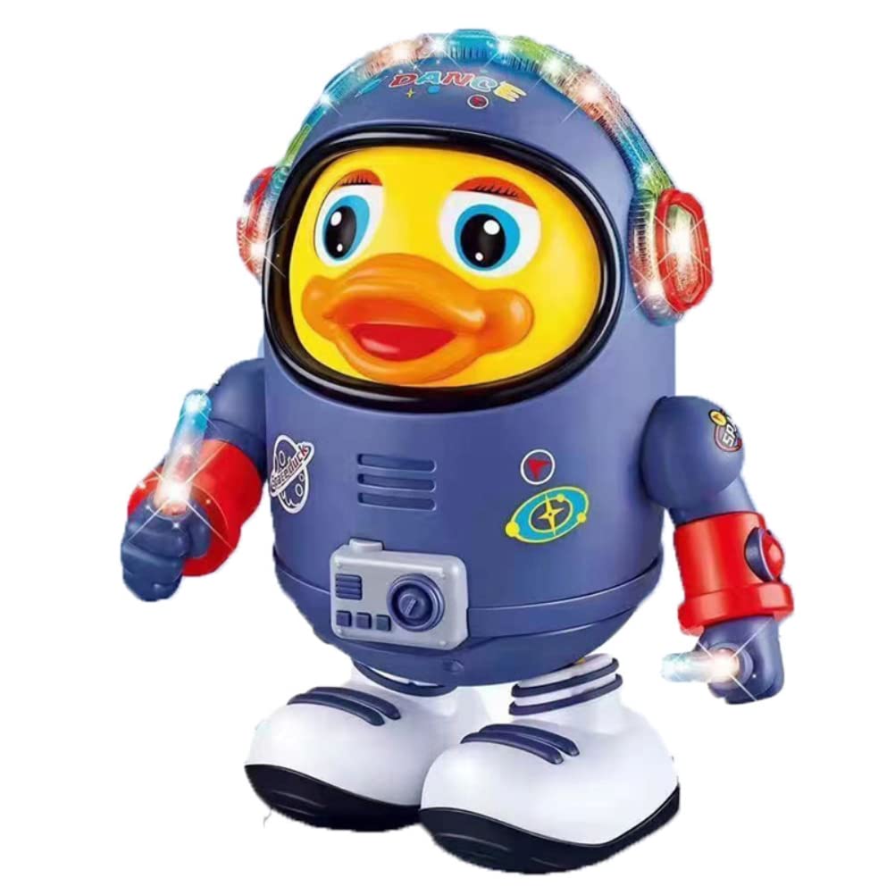 Dancing Duck Robot Toy - Electric Musical Interactive Duck Toy for Kids, Educational & Fun Space Duck Plaything - Perfect Gift for Birthdays & Parties