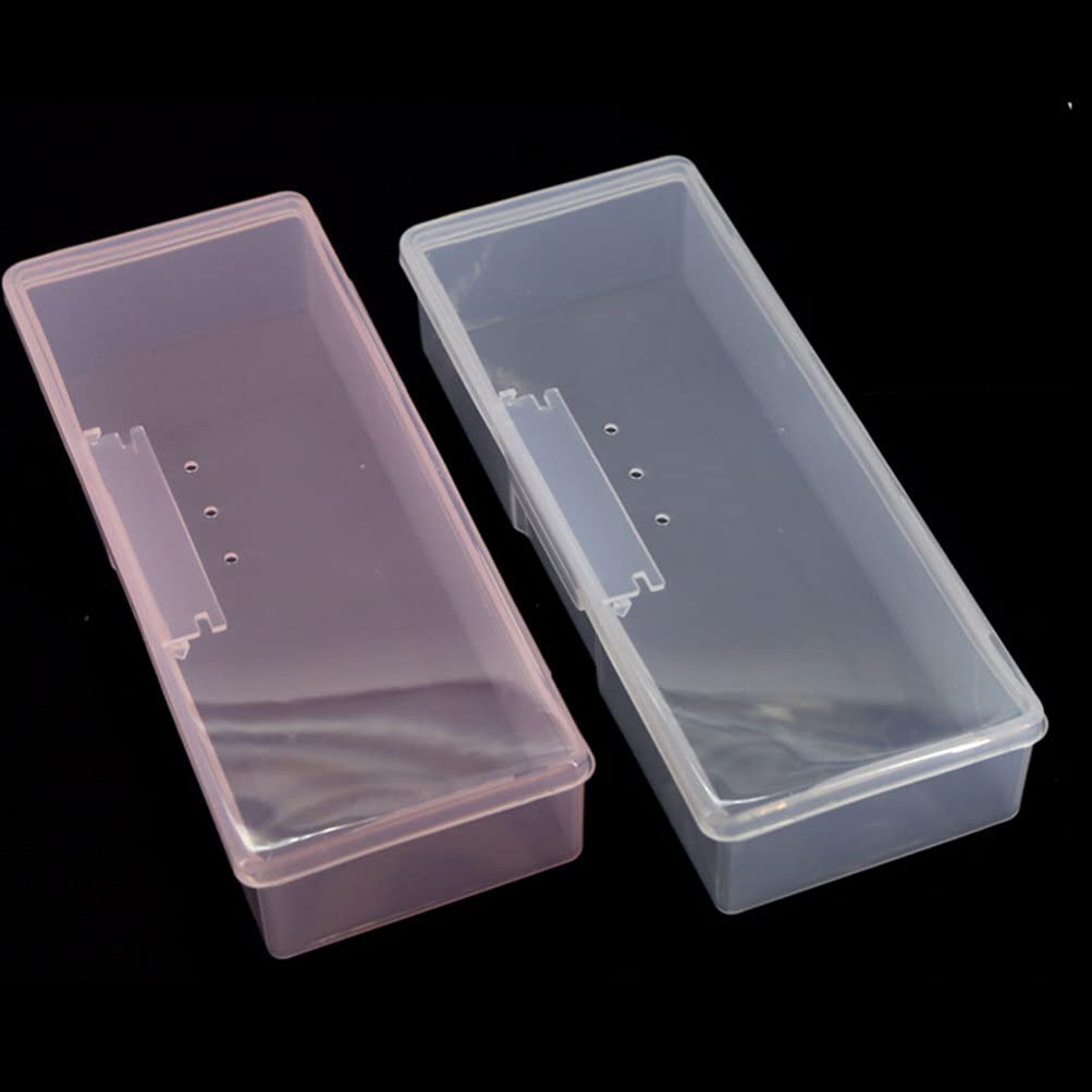 Minkissy Nail Art Tool Storage Box - 4pcs Manicure & Pedicure Organizer Case with Brush Holder for Professional Nail Technicians | Perfect for Salon, Home Use & Travel Nail Kit Organization