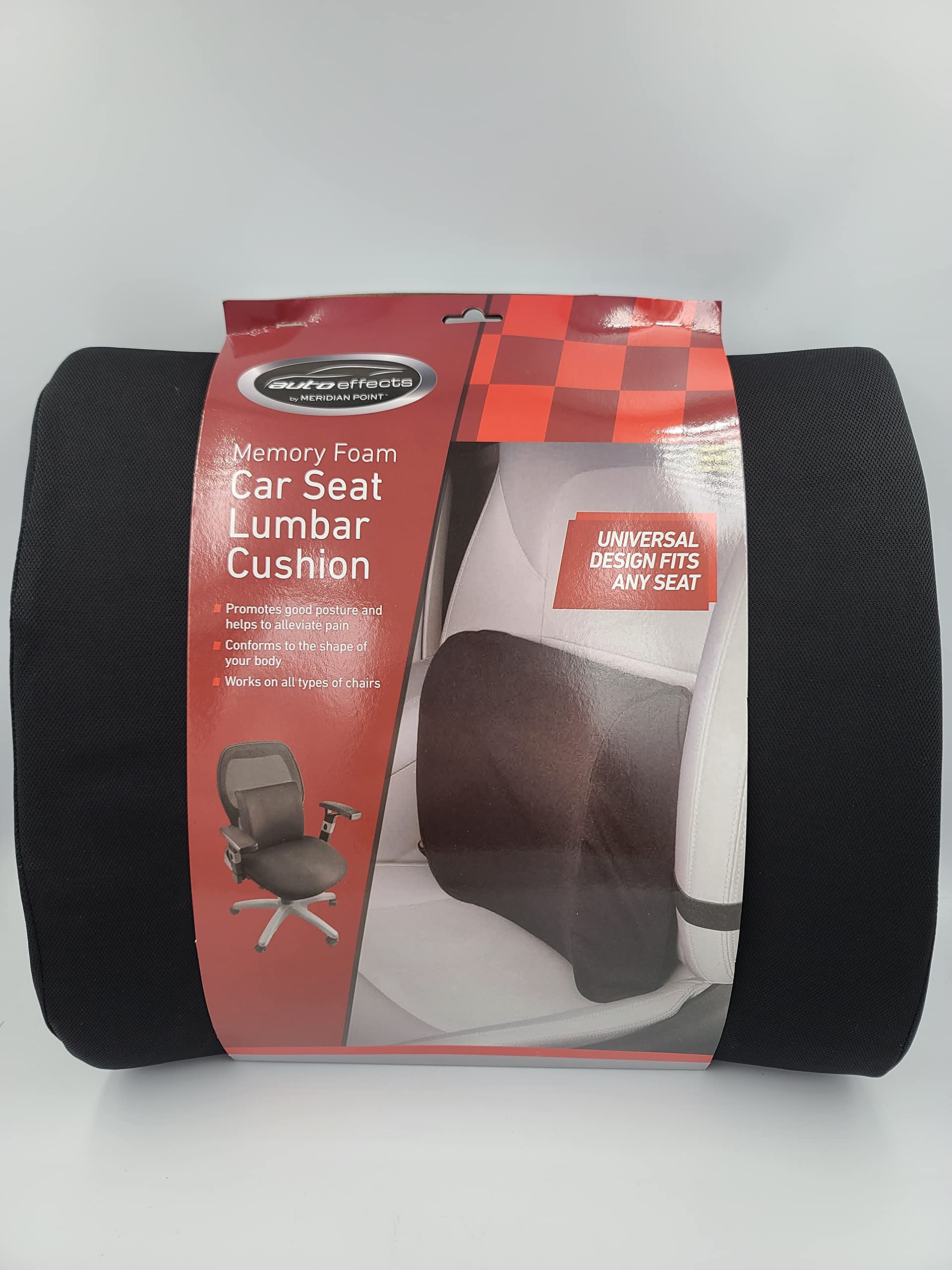 4 Pack Premium Memory Foam Lumbar Support Cushion for Car Seats - Ergonomic Back Pain Relief for Drivers & Office Chairs - Comfortable Long Distance Travel & Work Support