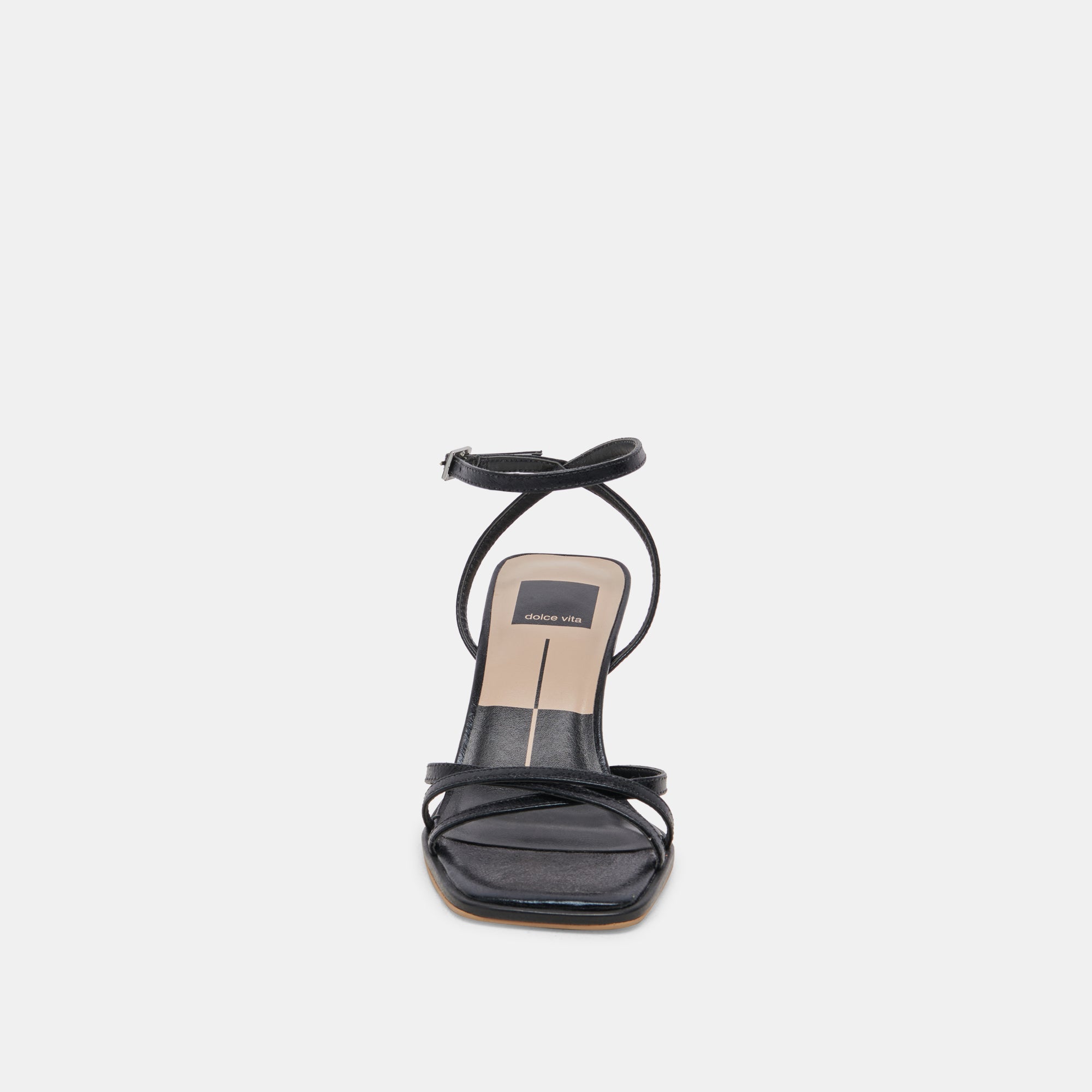 MANJI HEELS - Women's Mid Heel Pumps in Midnight Black Patent Leather - Perfect for Office, Party & Evening Events