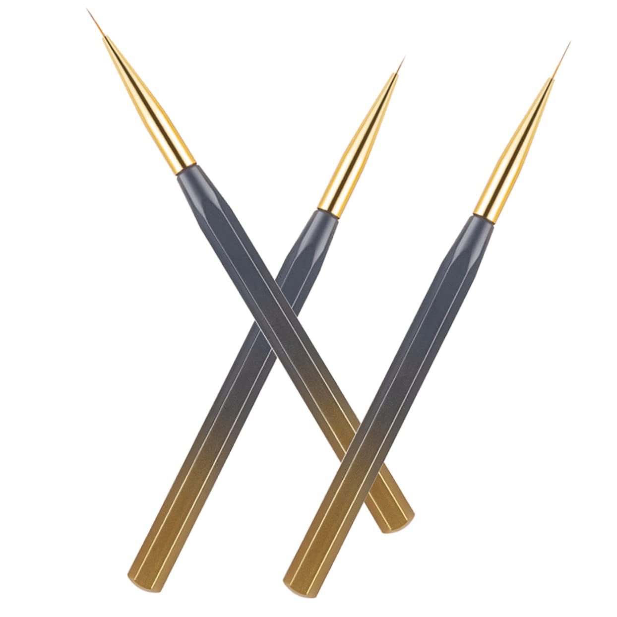 12 Pcs Professional Nail Art Liner Brush Set - Nail Design Manicure Tools with Nylon Wool Tips for Salon & Home Use - Perfect for Gel, Acrylic & DIY Nail Art