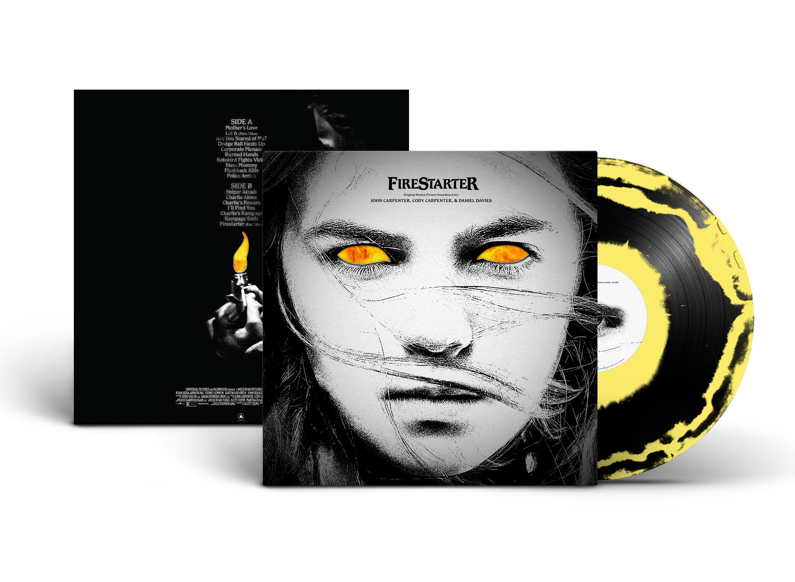 Firestarter Original Motion Picture Soundtrack LP Vinyl Record - Horror Movie Music for Collectors & Film Enthusiasts - Perfect for Home Theater & Halloween Parties