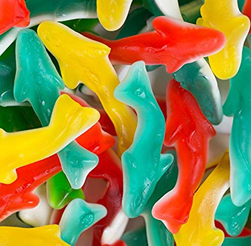 Smarty Stop Assorted Gummy Sharks Candy - 5lb Bulk Pack (Pack of 1) | Delicious Shark-Shaped Gummies for Parties, Snacks & Movie Nights
