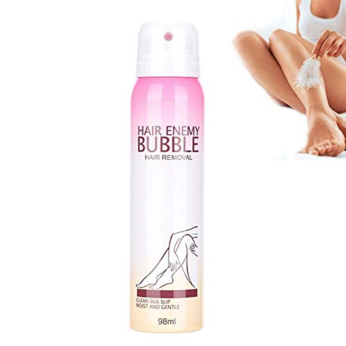 Painless Bubble Hair Removal Spray for Men & Women - Fast & Effective Depilatory Cream for Smooth Skin | At-Home Hair Removal for Legs, Arms & Bikini Area
