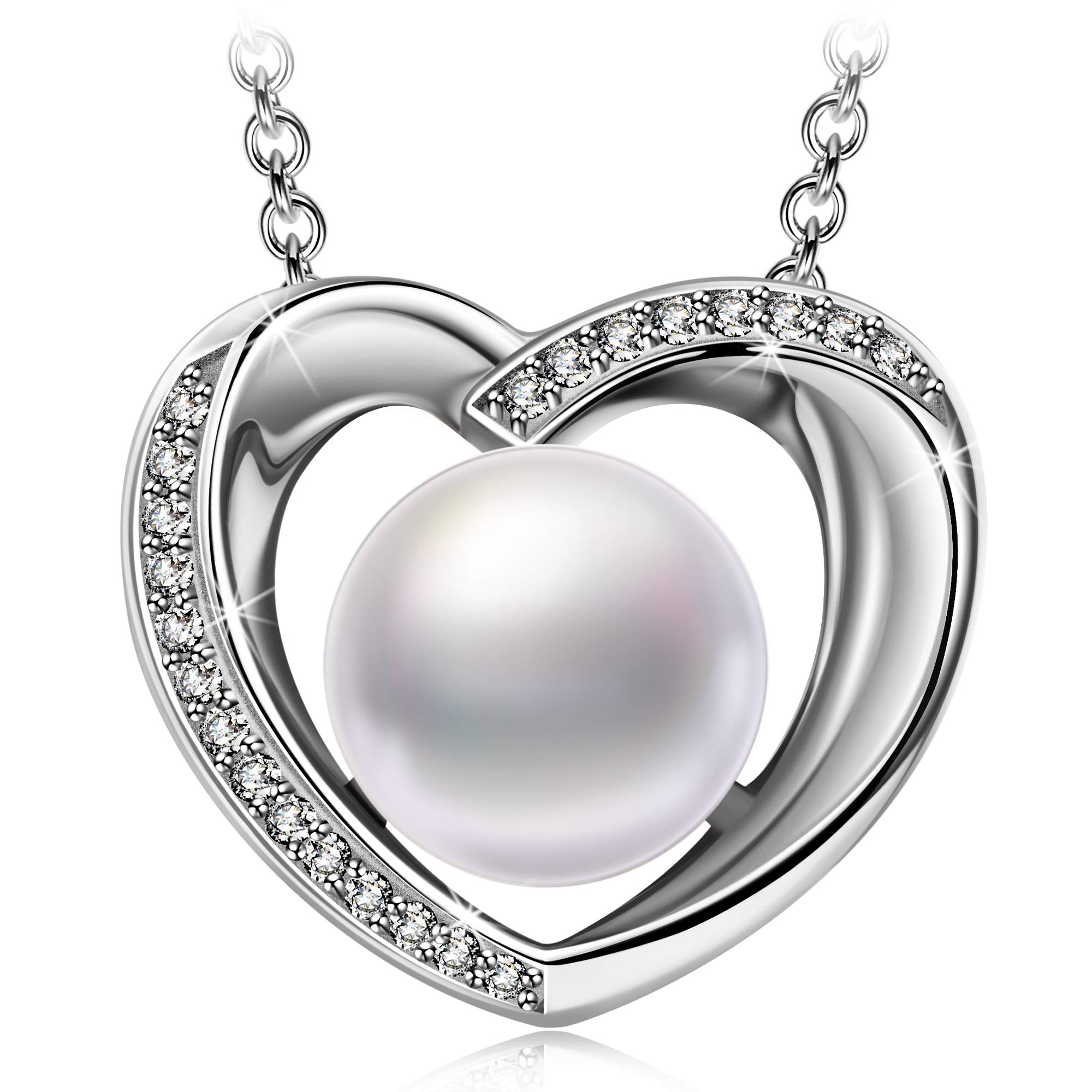 925 Sterling Silver Heart Necklace for Women - Romantic Love Pendant Jewelry Gift for Her | Birthday, Christmas, Anniversary Present | Perfect for Date Nights & Special Occasions