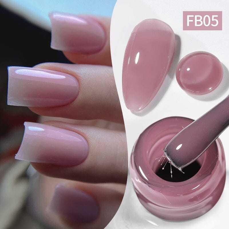 10ml Fiber Rubber Base Gel - Strong Nail Extension & Repair Kit for Salon & Home Manicures | DIY Nail Art & Professional Nail Enhancement