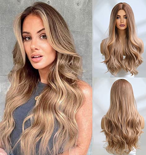 Platinum Blonde Ombre Lace Front Wig - Natural Looking Human Hair Wig for Women | Perfect for Cosplay, Parties & Daily Wear