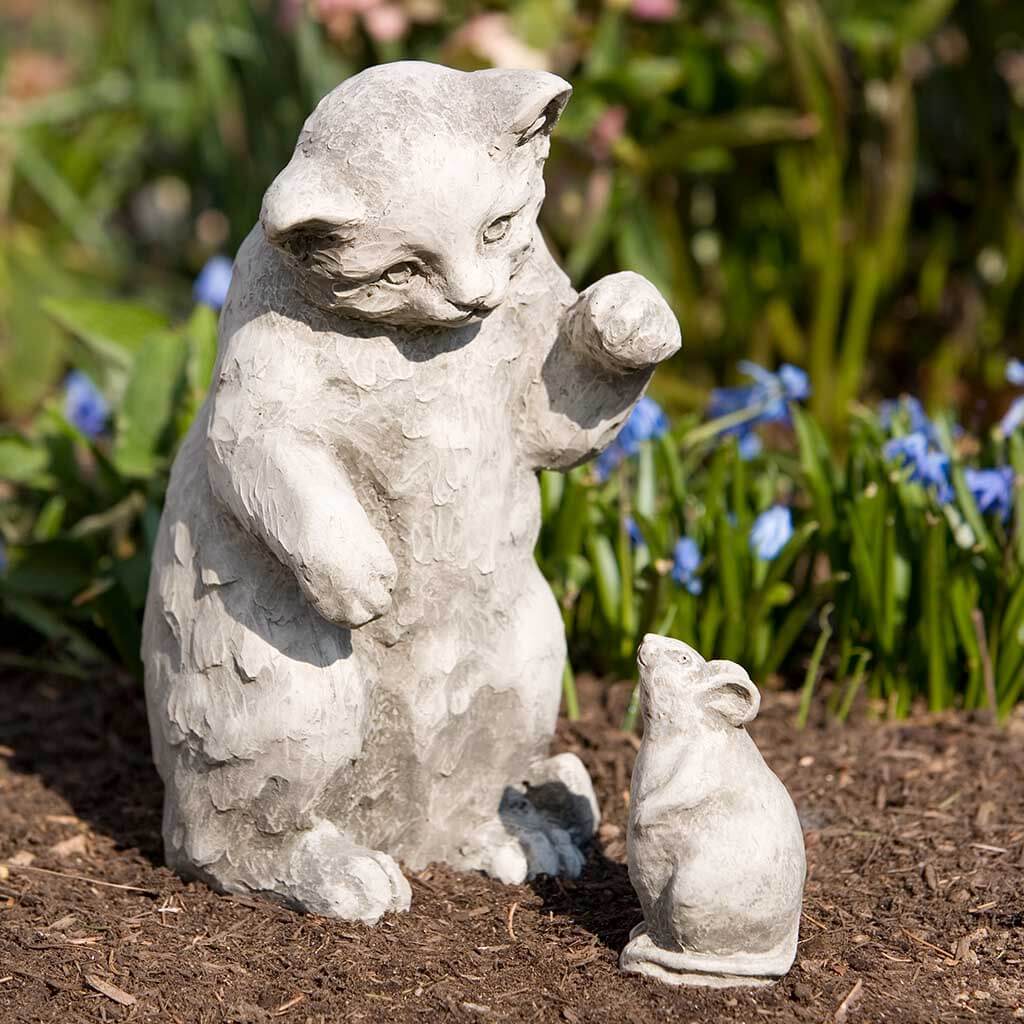 Playful Kitten Statue - Handcrafted Garden Decor for Cat Lovers | Perfect for Outdoor Patio, Indoor Home Decor & Gift Ideas