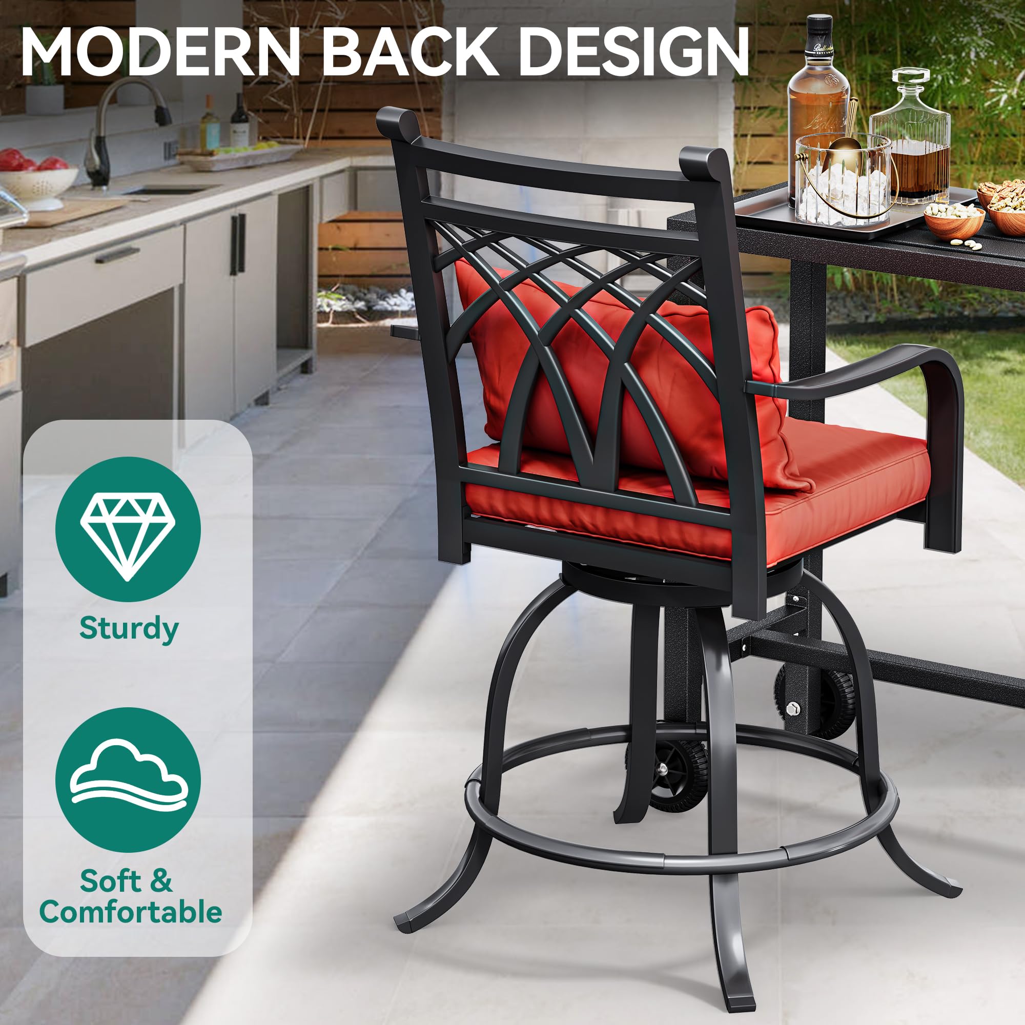 YITAHOME 3-Piece Outdoor Bar Set - 55
