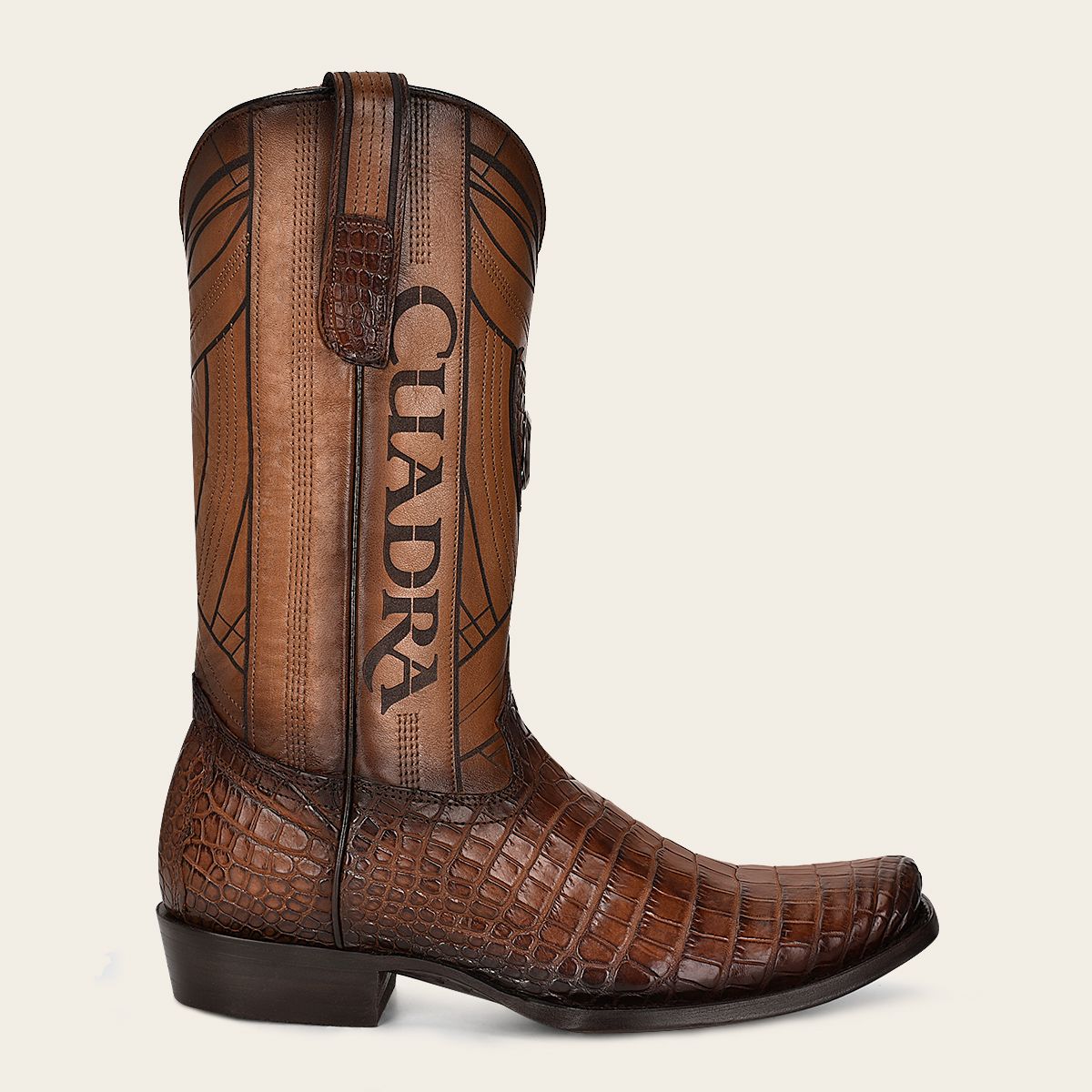 **Men's Cuadra Brown Western Cowboy Boots - Genuine Moreleti Leather - Perfect for Rodeo, Country Dancing & Outdoor Adventures**