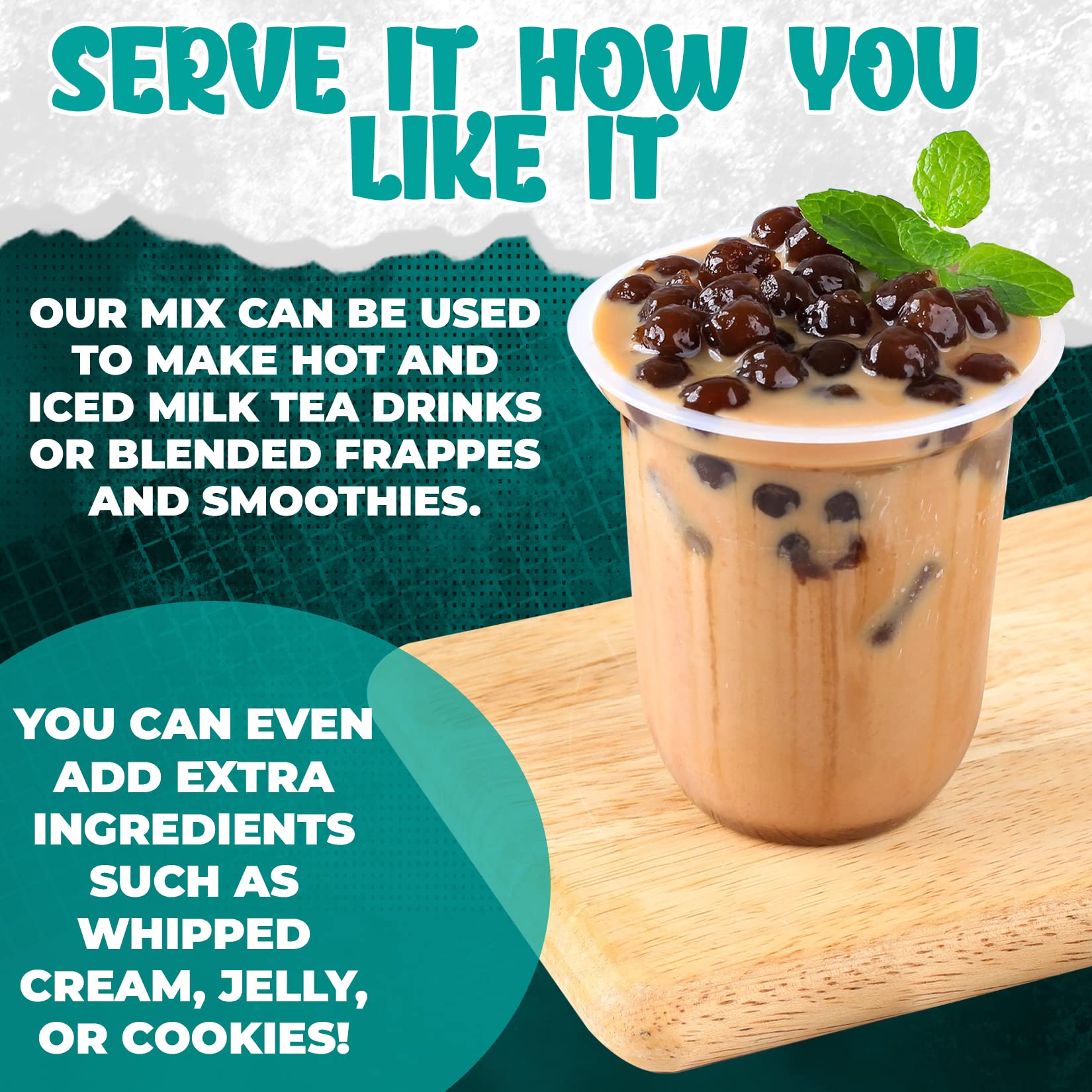 Fusion Select 5-Pack Authentic Boba Tea Kit - Sakura, Lavender, Rose, Thai Tea & Original Milk Tea Flavors with Tapioca Pearls & Straws | Extra Rich Bubble Tea Drinks for Home, Parties & Cafes