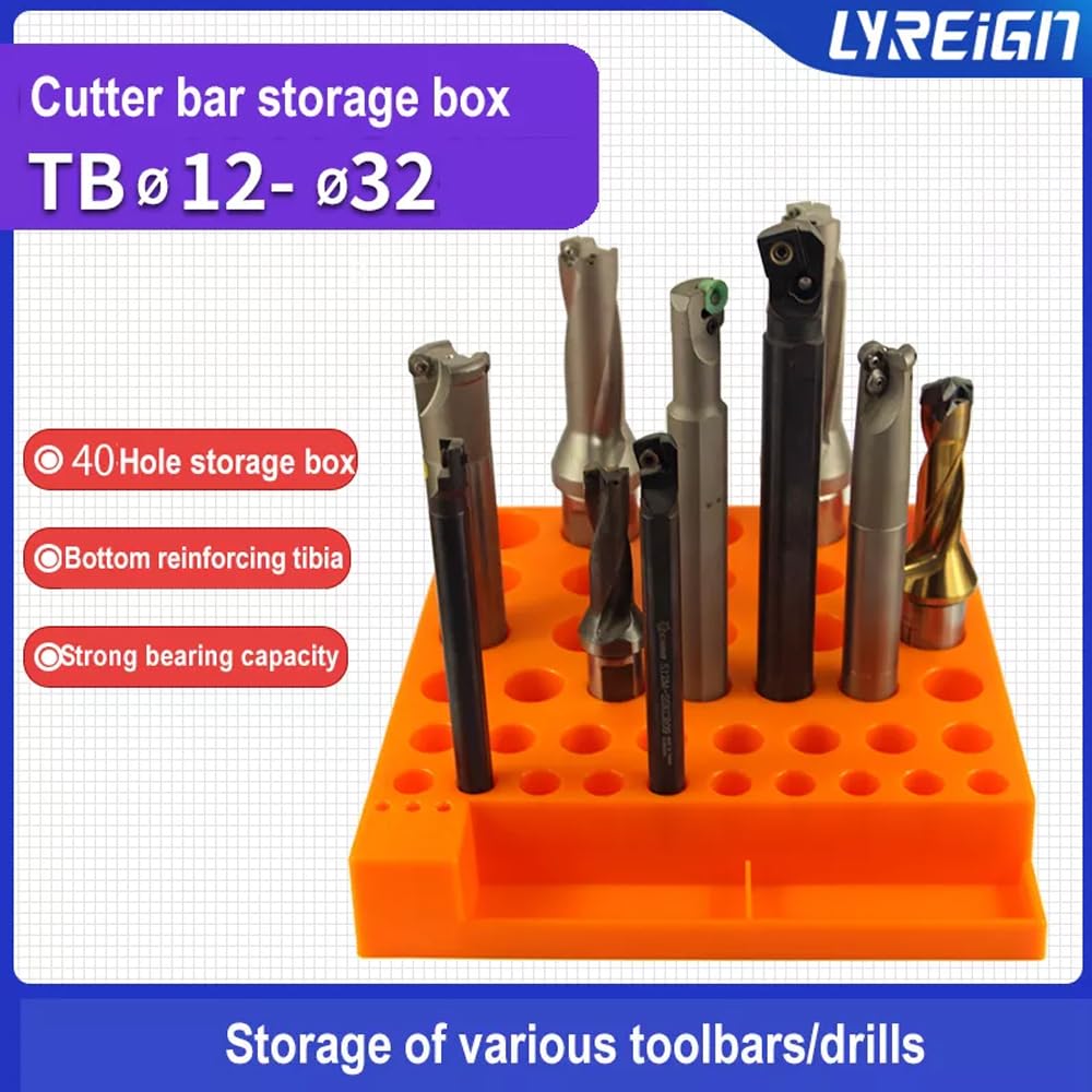 High-Quality Milling Cutter Storage Box, Collet Organizer & Tool Holder Case - 3-Piece Large Capacity CNC Tool Storage Set for Workshop, Garage & Industrial Use