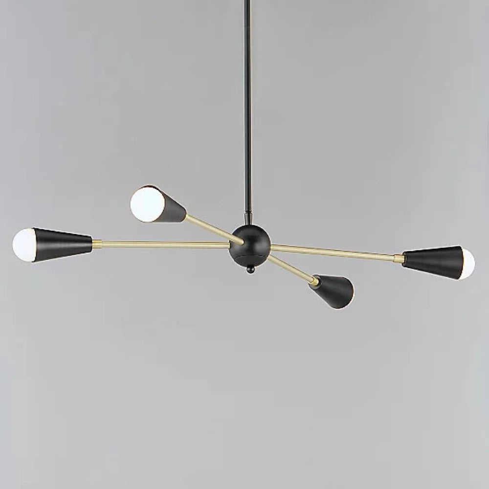 Blair Sputnik Chandelier - Modern 8-Light Ceiling Fixture with Crystal Accents for Dining Room, Living Room & Bedroom Lighting