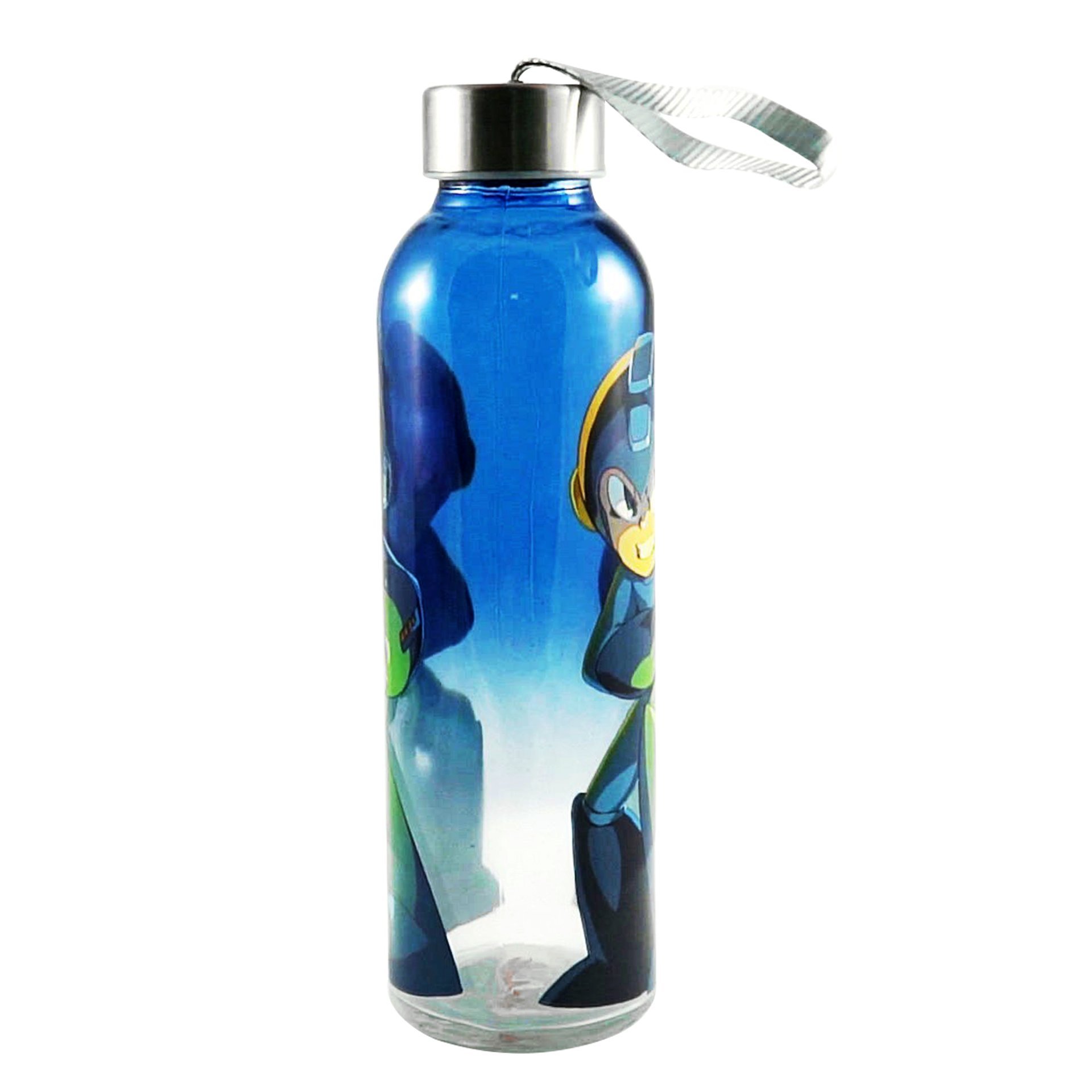 Official Nintendo Switch Megaman Sports & Fitness Training Glass Water Bottle 20oz - Insulated Hydro Flask for Gym, Workout & Outdoor Activities - Perfect Gift for Kids & Gamers