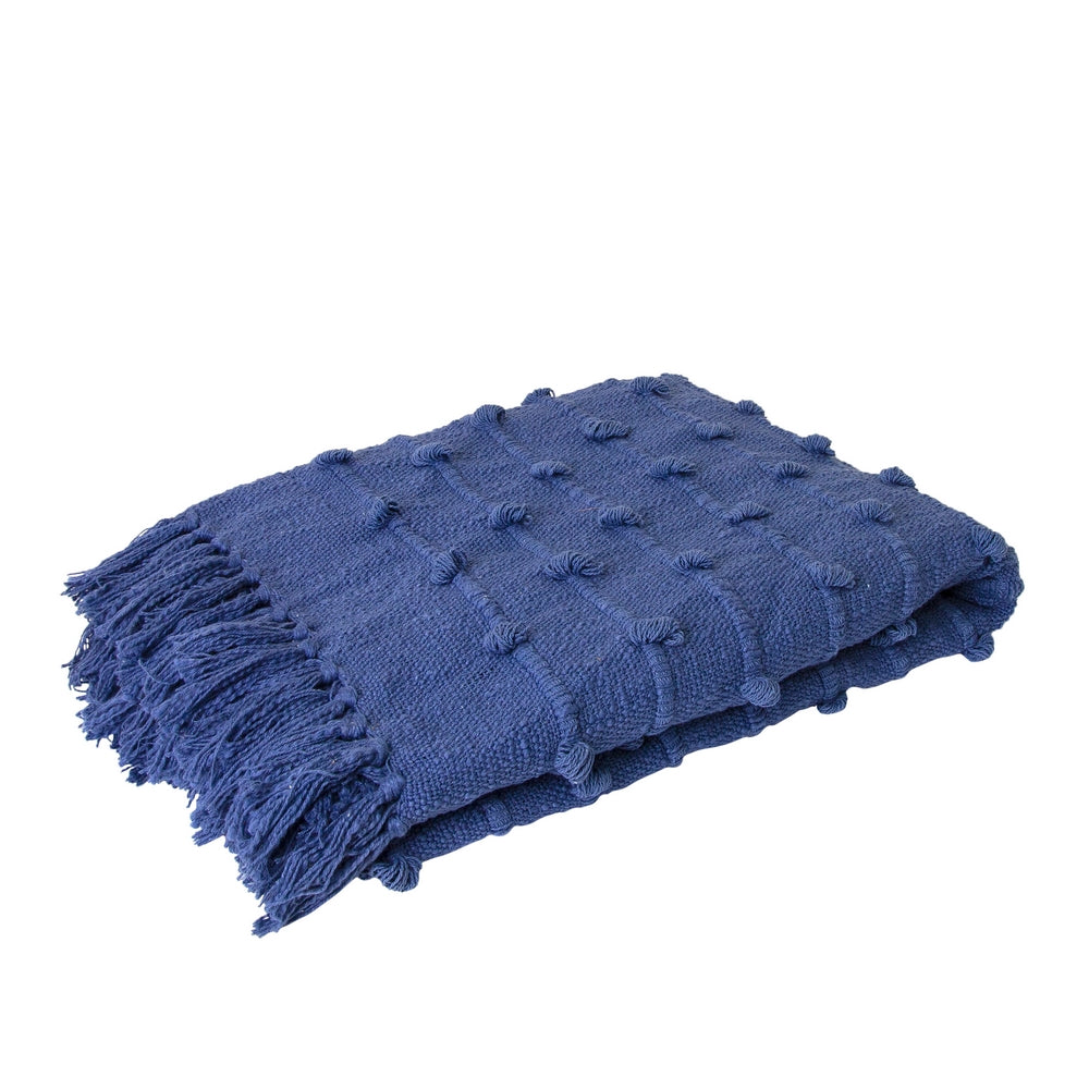 Liza Throw Blanket 130x170cm (51x67 inches) - Soft & Cozy Blueberry Color - Perfect for Sofa, Bed, and Home Decor
