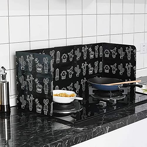 1PC Oil Splatter Screen - Aluminum Foil Splash Guard for Gas Stove - Kitchen Cooking Tools - Perfect for Frying, Sautéing and Preventing Grease Spills in Home Kitchens