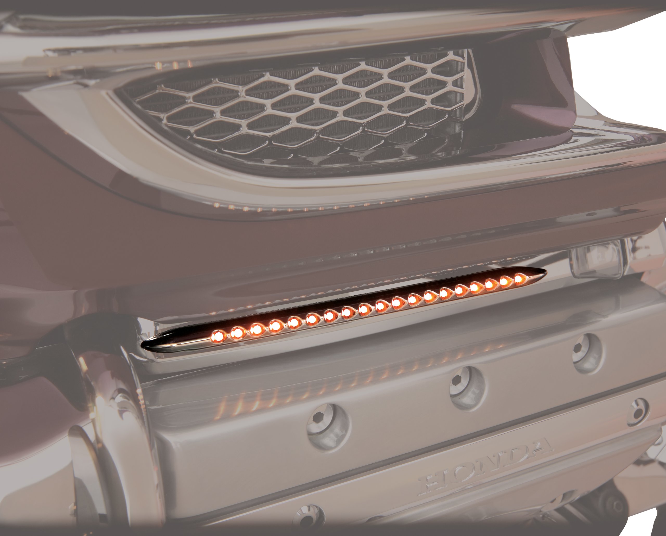 Show Chrome Accessories 52-728 Amber LED Opera Light for Motorcycles - High Visibility Safety Lights for Night Riding & Custom Bike Builds