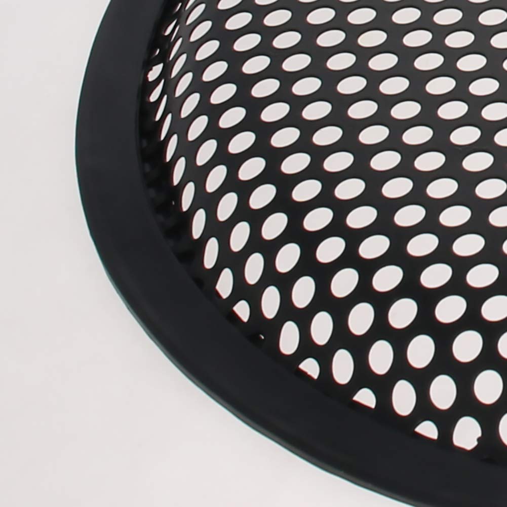 Fielect 8 Inch Speaker Grill Cover - Black Waffle Mesh Subwoofer Grill Guard for Audio Protection | Durable Speaker Accessories for Home Theater, Car Audio & Studio Sound Systems