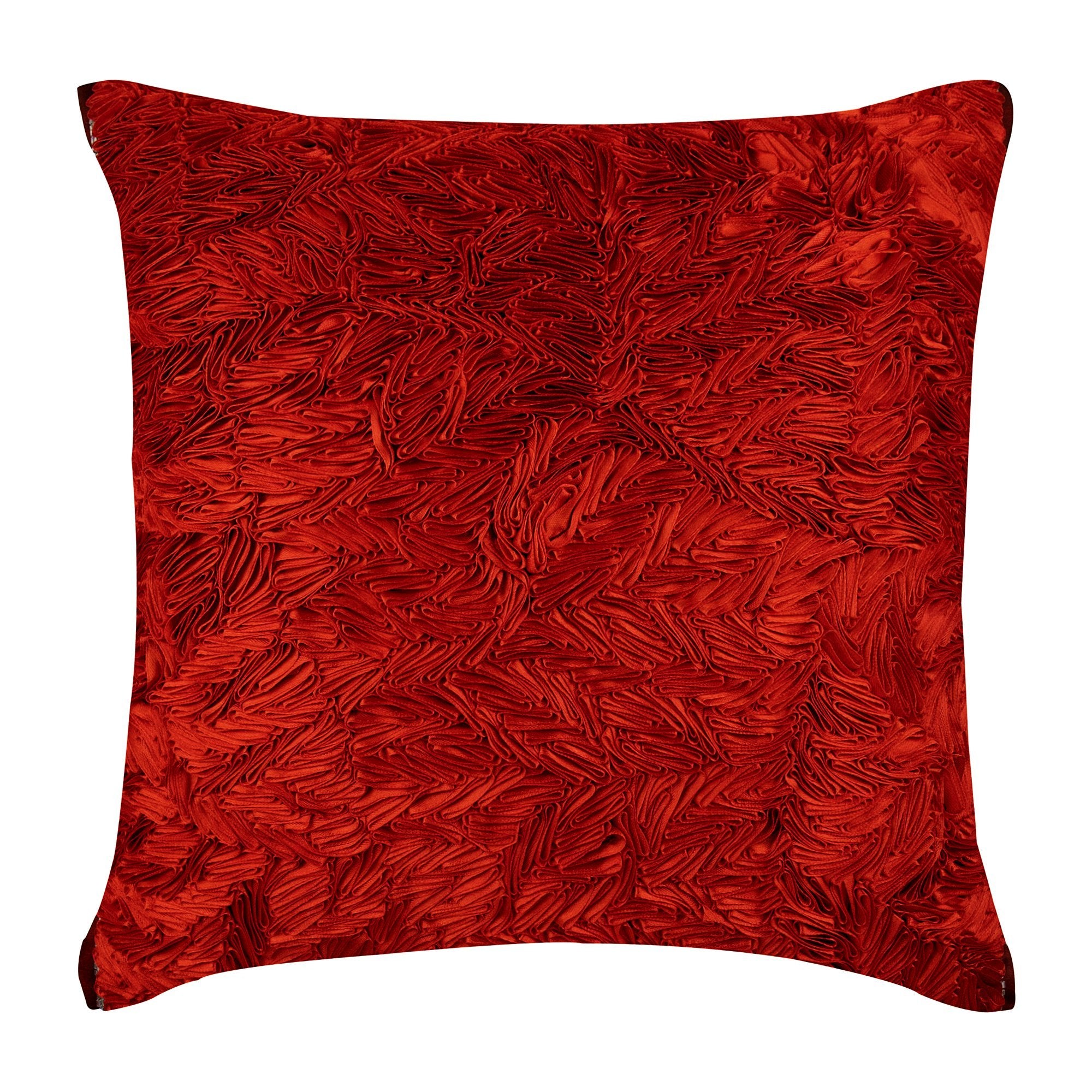 Navy Blue Art Silk Decorative Euro Sham Pillow Cover - Elegant Home Decor for Bedroom & Living Room