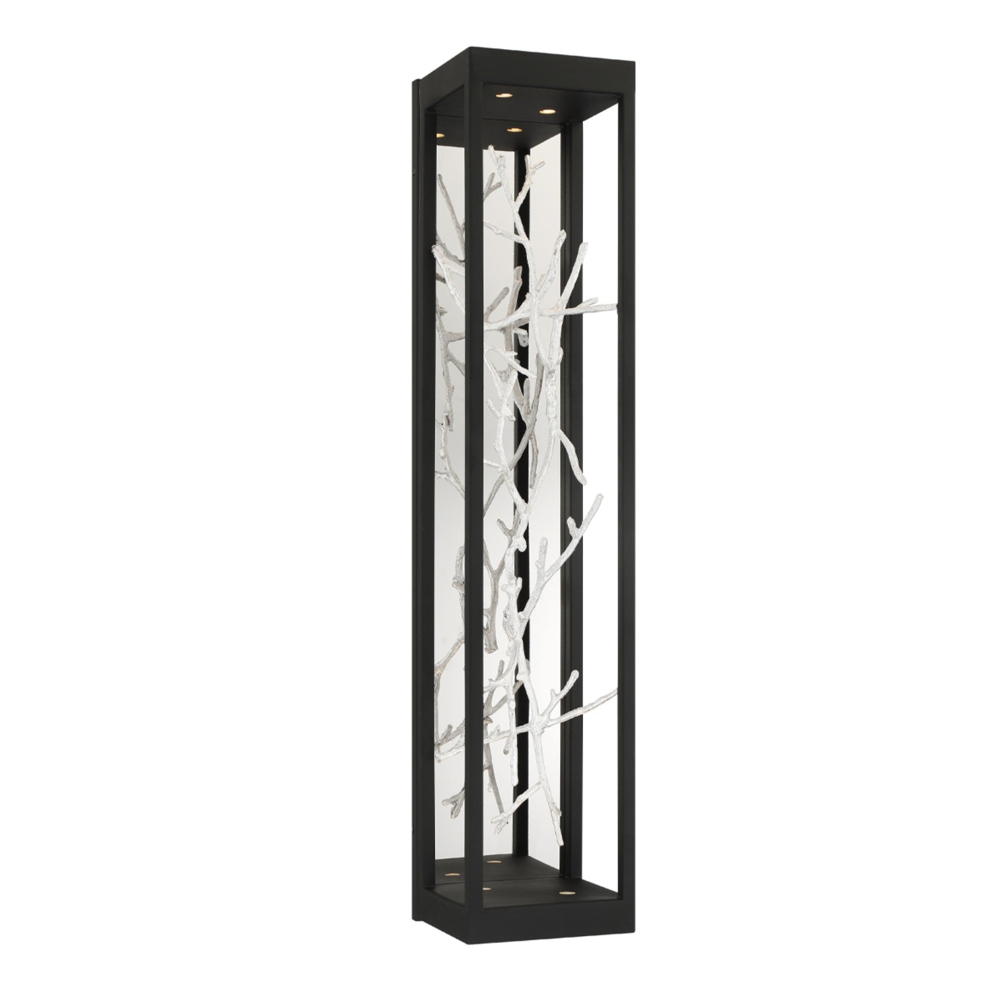 Aerie 30 LED Outdoor Wall Sconce - Silver & Black Finish - Energy Efficient Waterproof Exterior Lighting for Porch, Patio, Garden & Entryway