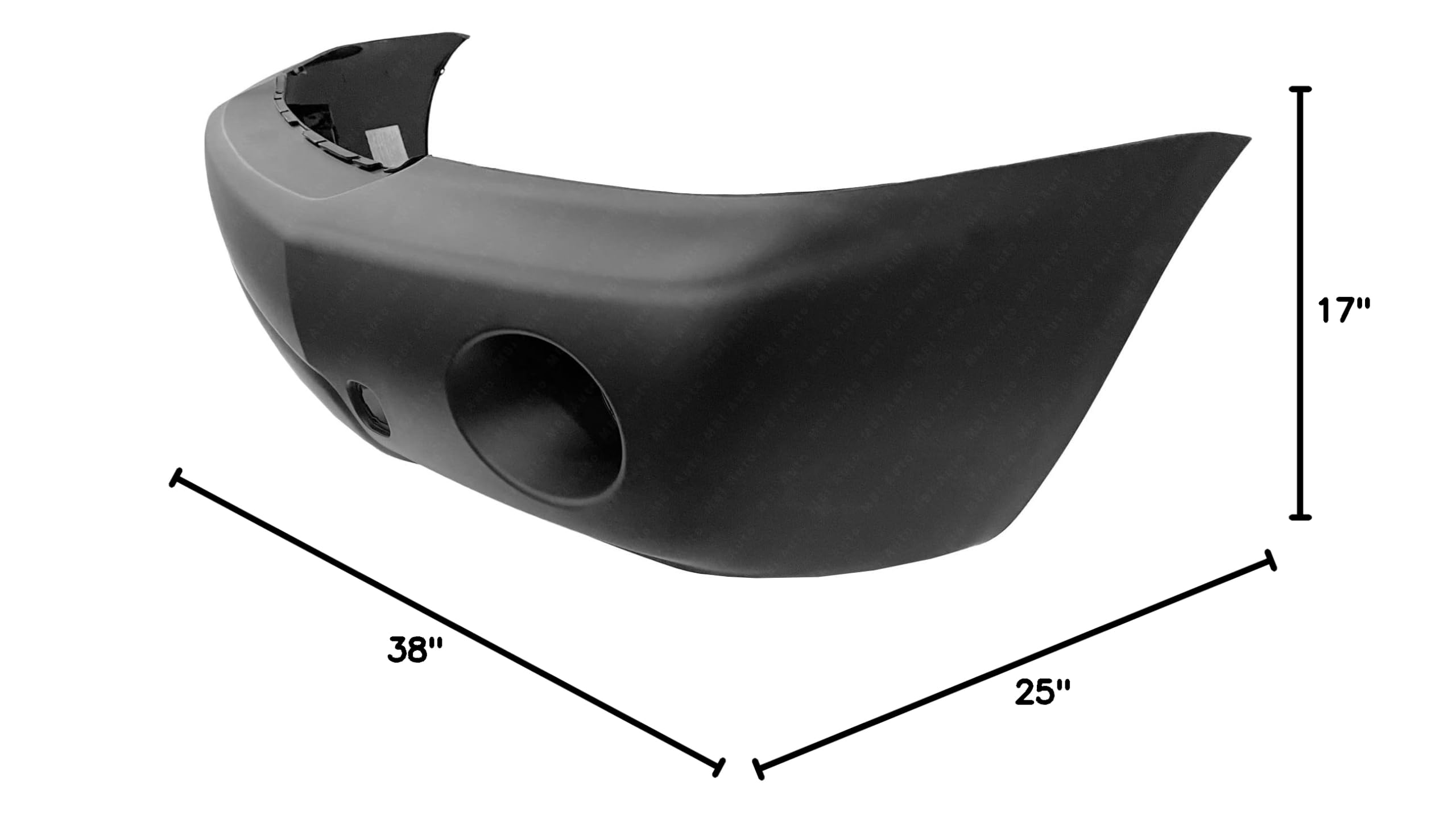MBI AUTO - Painted Front Bumper Cover Fascia Compatible with 2004-2007 Toyota Highlander (w/Fog Lights) - TO1000278 | Perfect Fit Replacement for Damaged Bumpers | Enhances Vehicle Appearance & Protection