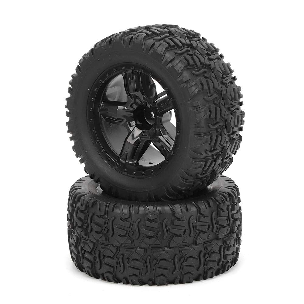 Dilwe 1/10 Scale RC Car Tires - Plastic Upgrade Replacement Wheels for REMO RC Trucks & Cars | Off-Road Racing, Crawling & Drifting Accessories