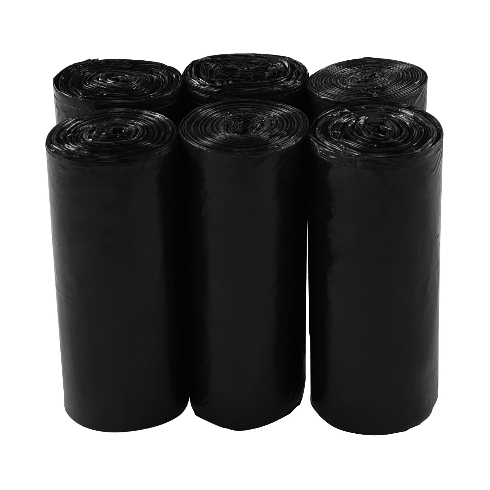 13 Gallon Black Trash Bags - Heavy Duty Tall Kitchen Garbage Bags (6 Rolls, 150 Count) | Perfect for Home, Office & Outdoor Waste Disposal