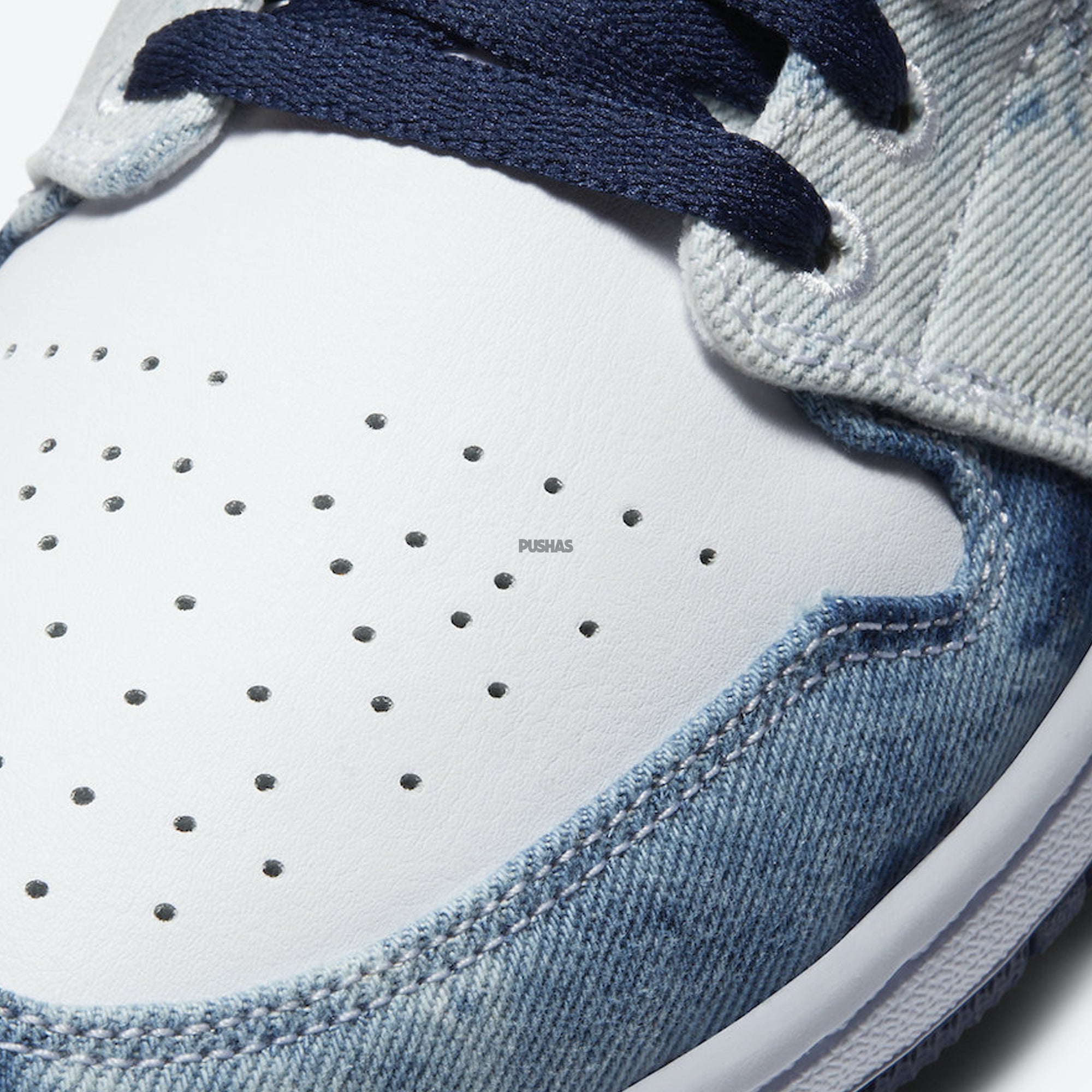 Air Jordan 1 Low 'Washed Denim' Sneakers (2024) - Men's Casual Basketball Shoes for Streetwear & Everyday Comfort