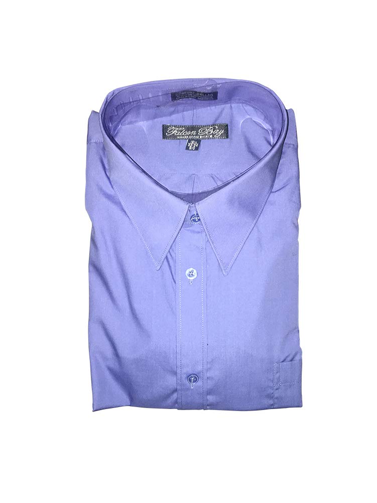 Premium Falcon Bay Blue Comfort Collar Dress Shirt for Men - Breathable & Wrinkle-Free Formal Wear - Perfect for Office, Business Meetings & Special Occasions
