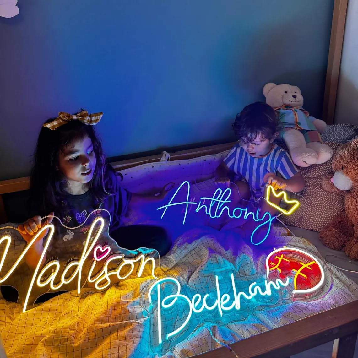 Custom Neon Signs - Personalized LED Wall Decor for Bedroom, Wedding, Business & Party | Custom Name Neon Sign (16