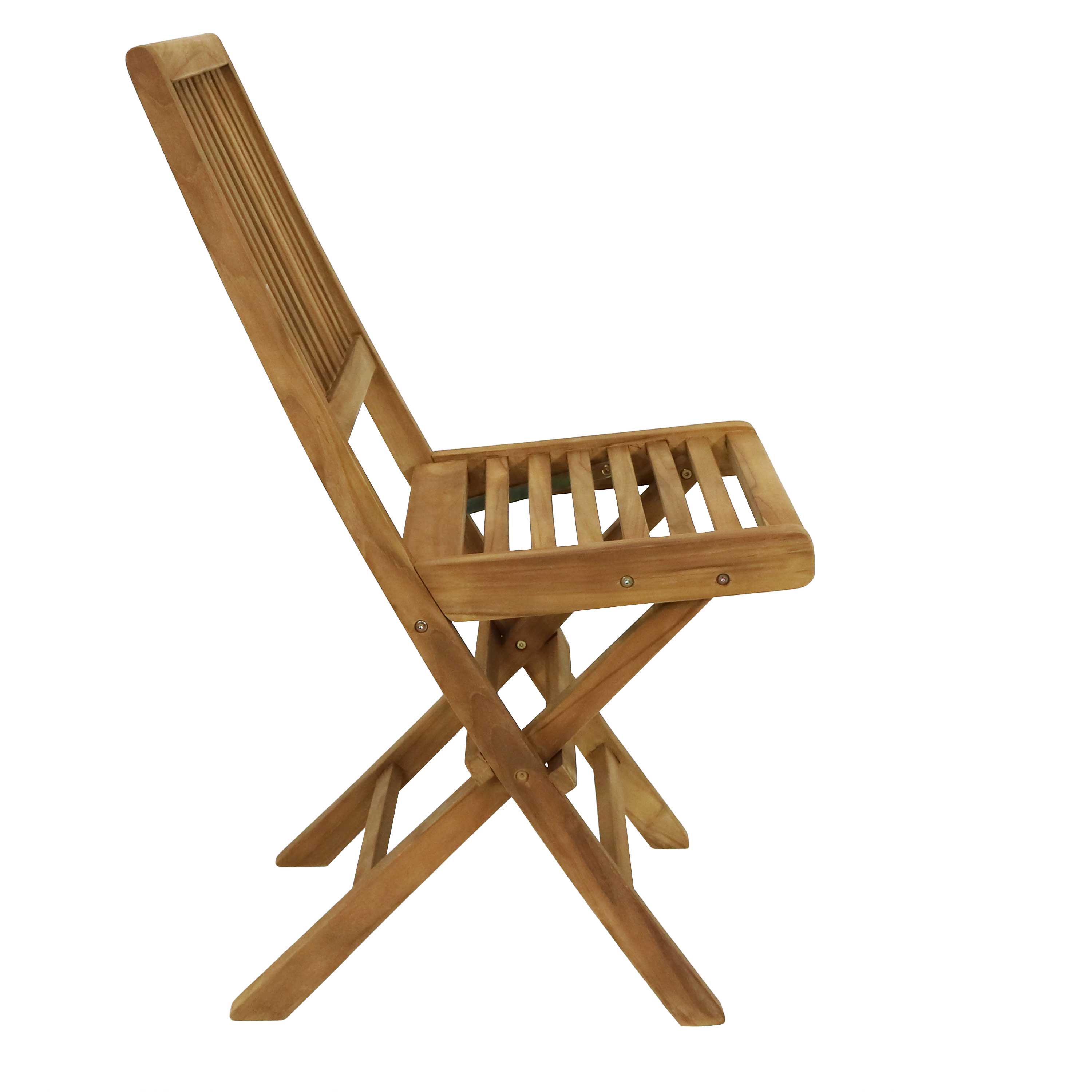 Sunnydaze Nantasket 3-Piece Outdoor Wooden Bistro Set - Patio Dining Table with 2 Chairs for Garden, Balcony, or Backyard - Perfect for Morning Coffee & Outdoor Entertaining