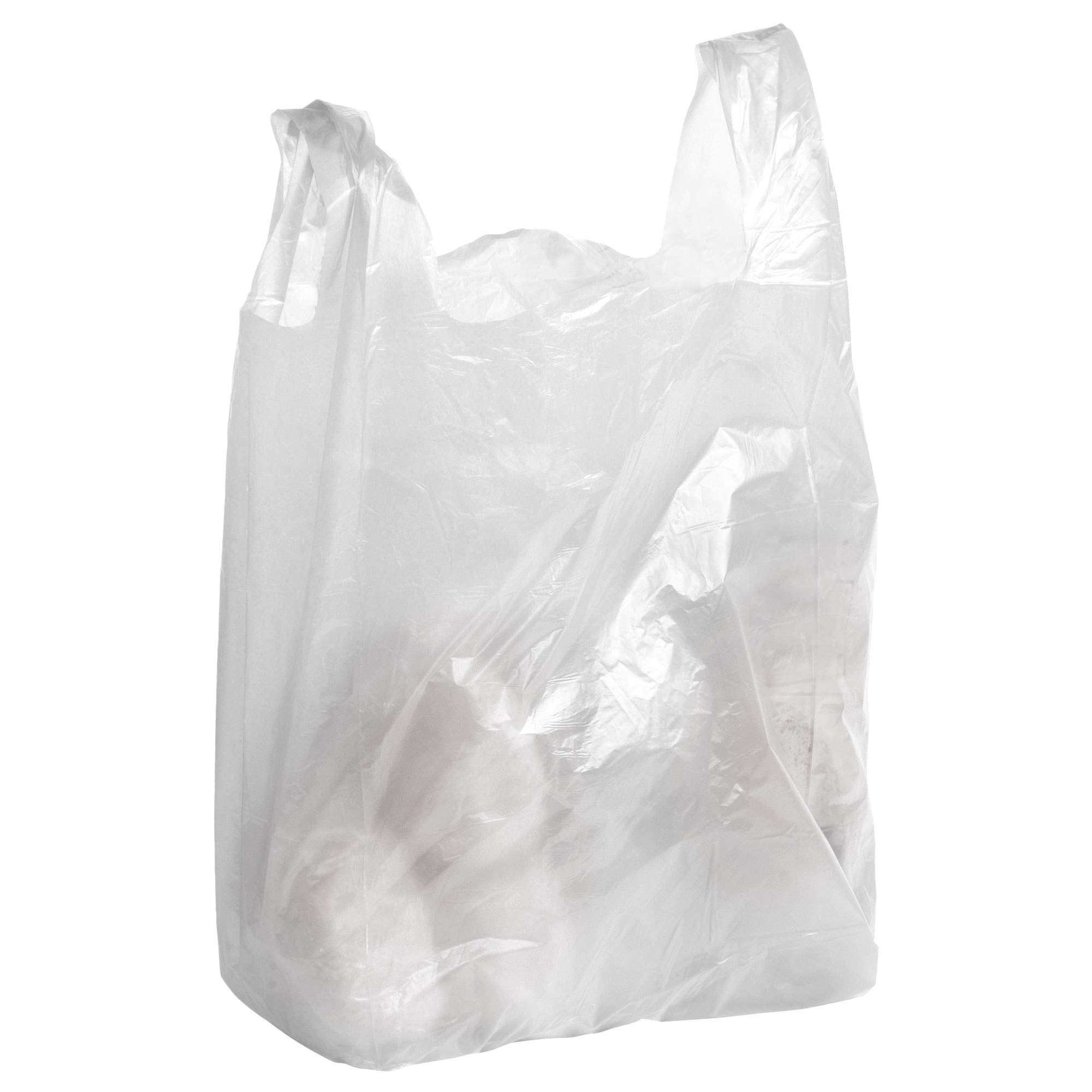 2000 Pack White T-Shirt Plastic Bags 10