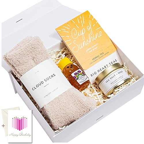 Unboxme Mini Gift Box for Women - Tea Care Package for Birthday, Sympathy, Get Well, Self-Care & Relaxation Gifts with Free Birthday Card | Perfect for Thinking of You, Thank You & Special Occasion Presents