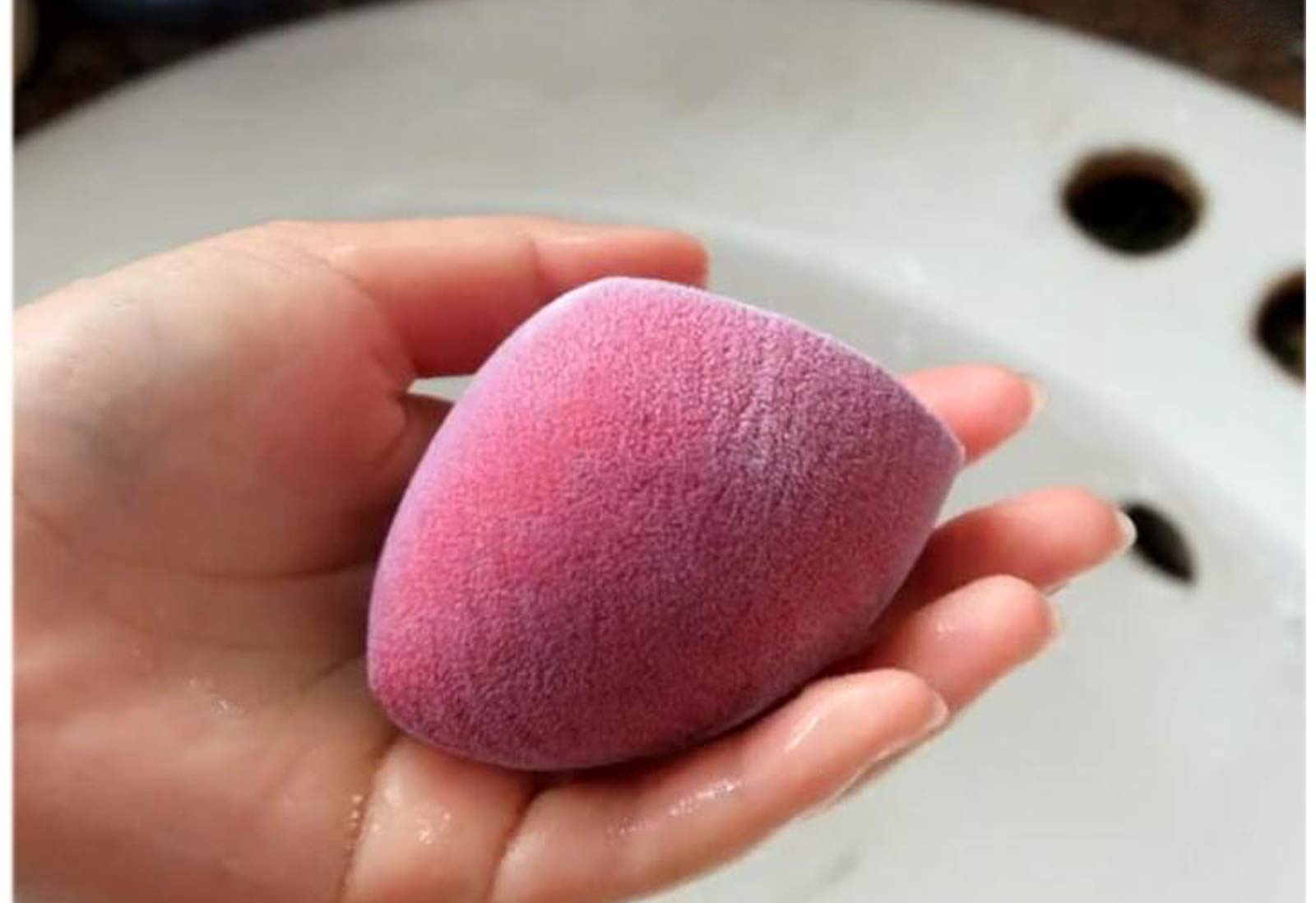 Beauty Fiber Makeup Sponge - Flocking Tool for Powder, Cream & Liquid - Home & Travel Use