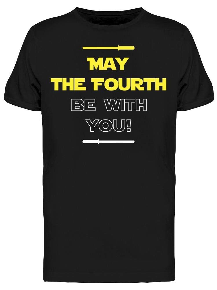 May The Fourth Be With You T-Shirt for Men - Star Wars Inspired Graphic Tee - Perfect for Cosplay, Movie Nights & Fan Events