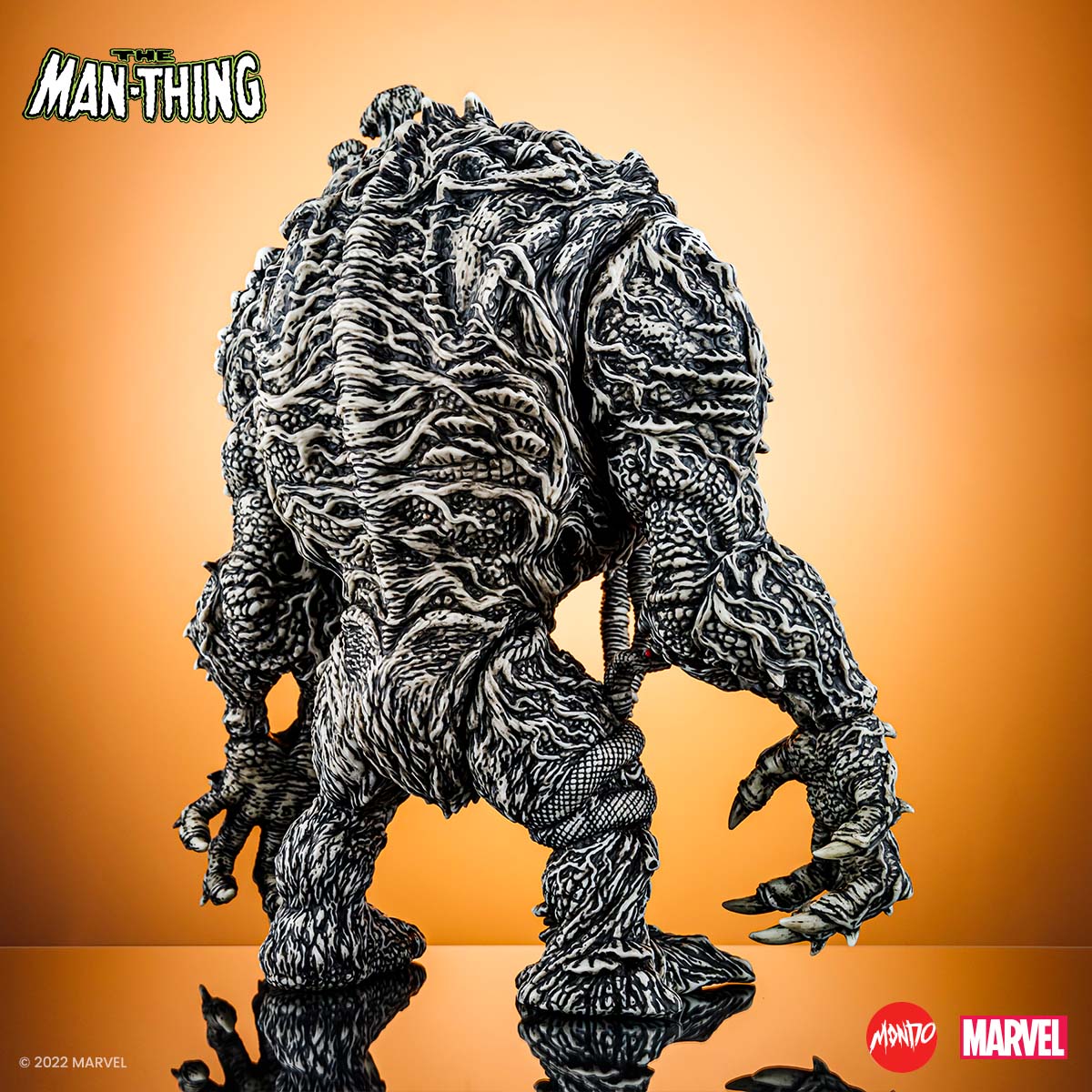 Man Thing Designer Vinyl Figure - Pen & Ink Variant SDCC Exclusive Collectible Toy for Marvel Fans & Comic Con Enthusiasts | Perfect for Display, Gift Giving & Pop Culture Collections