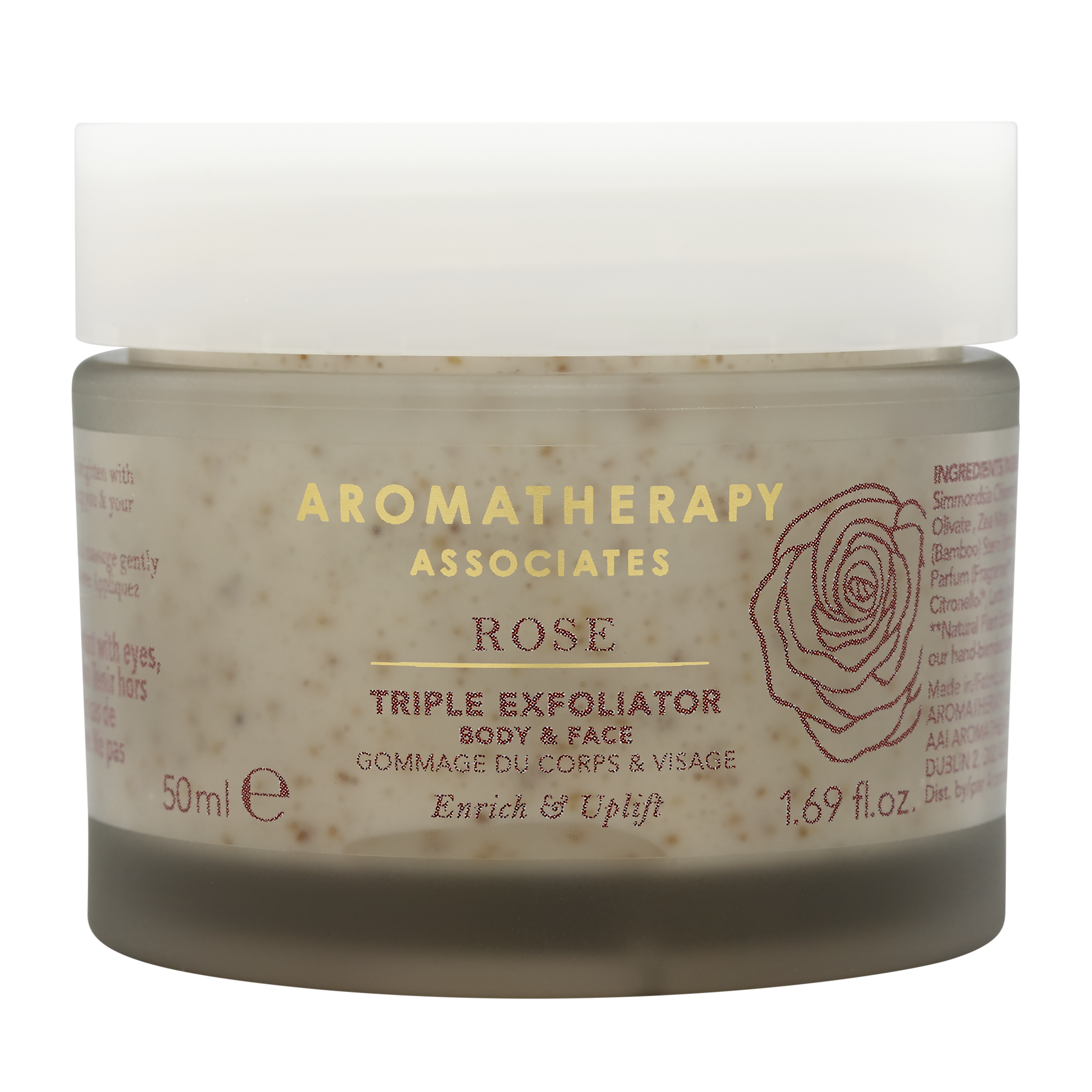 Rose Triple Exfoliator for Face & Body - Natural Skincare Scrub for Smooth Skin | Perfect for Travel, Spa Days & Daily Exfoliation Routine