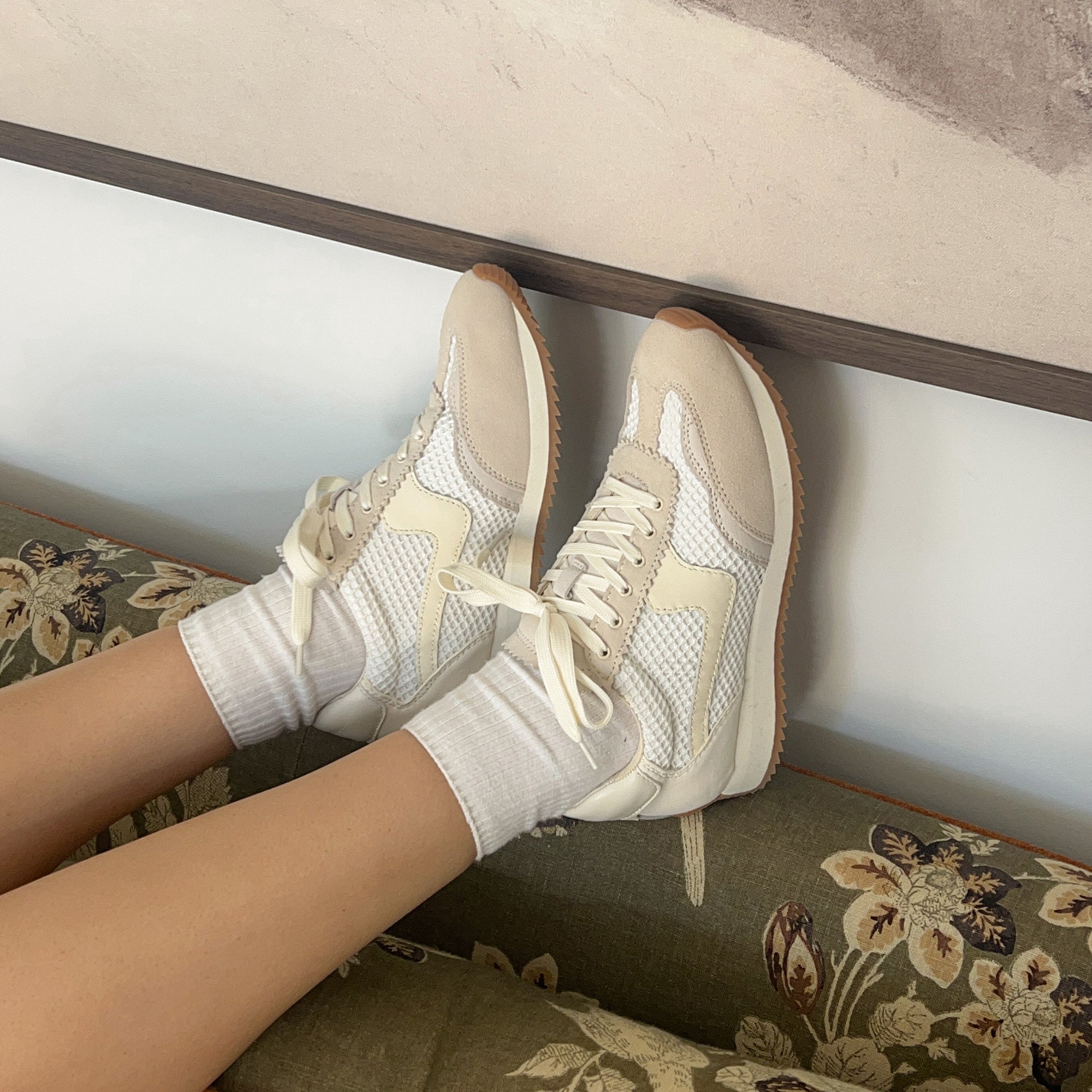 B.NTCD Breathable White Woven Mesh Sneakers - Lightweight Comfortable Walking Shoes for Men & Women | Perfect for Running, Gym Workouts & Casual Wear